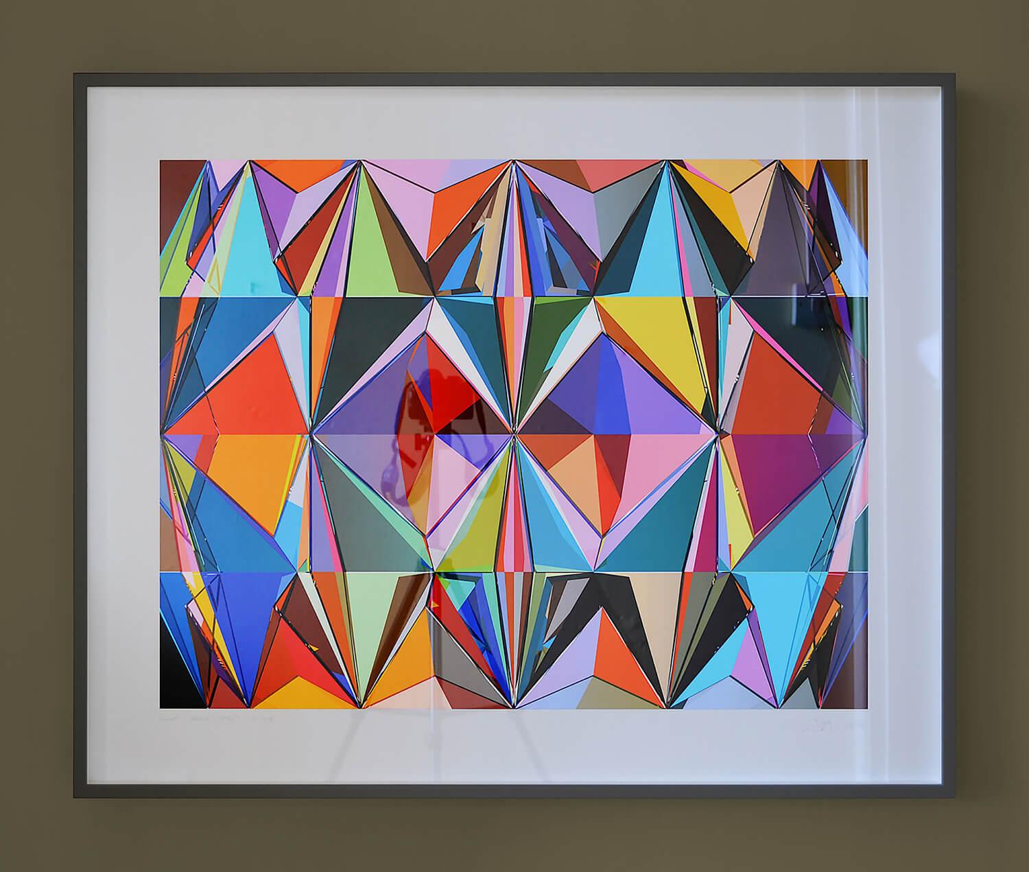 Klint / reDux / chrm - Abstract Geometric Print by Chuck Elliott