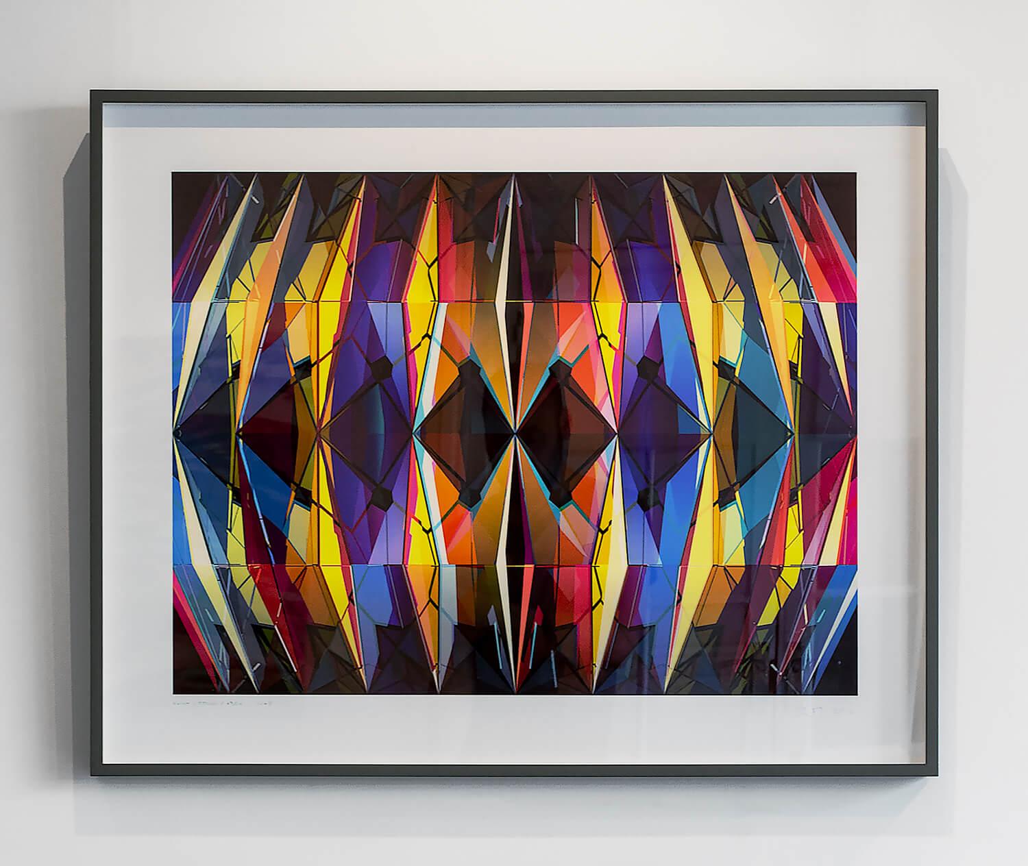 Klint / reDux / kbrk (Beige), Abstract Print, von Chuck Elliott