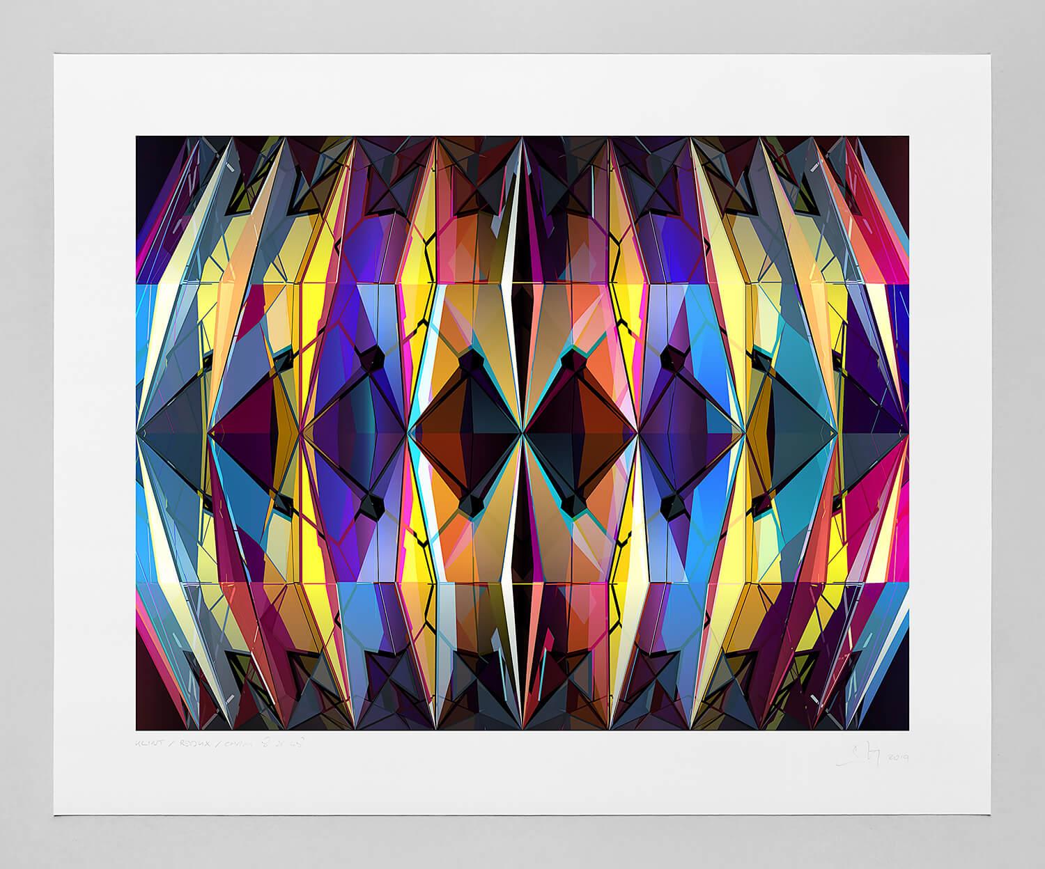 Chuck Elliott Abstract Print - Klint / reDux / kbrk