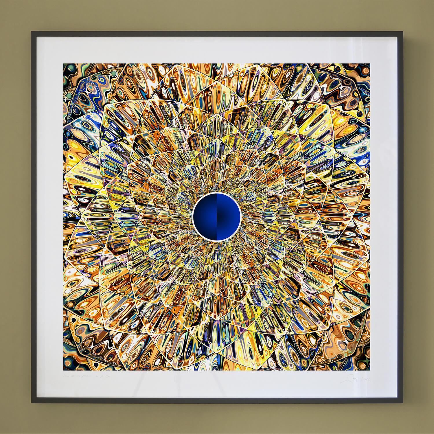 Psyche D / EvH - Abstract Geometric Print by Chuck Elliott