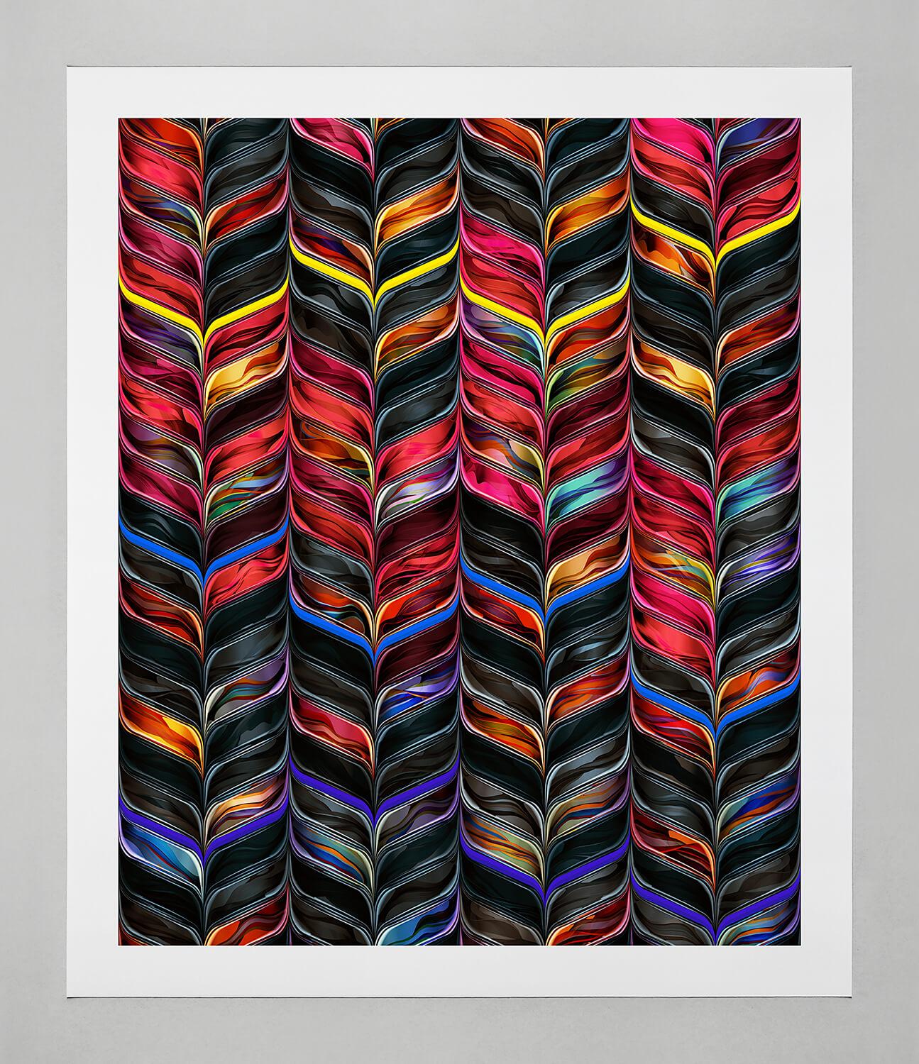 Chuck Elliott Abstract Print - Torsion / primer