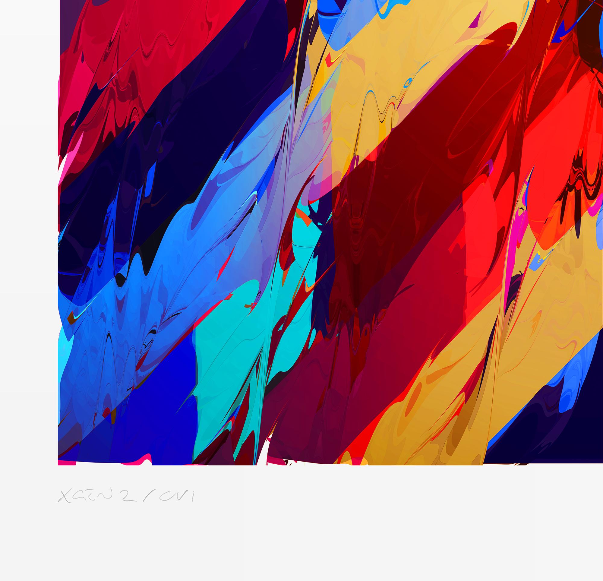 XGen 2 / chromatic variation 1 is a limited edition archival pigment print on Hahnemühle 305gsm 100% cotton fine art paper; individually signed and editioned, with a unique catalogue raisonné number for guaranteed authenticity.

Edition of 48, plus