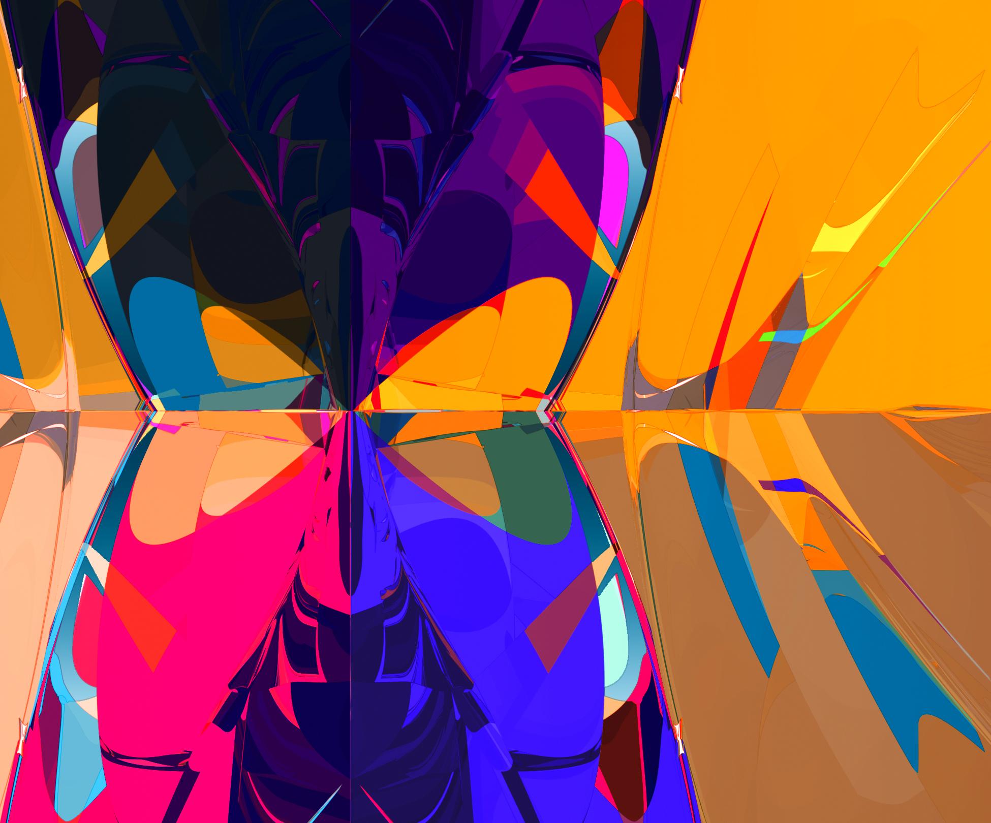 XGen 2 / chromatic variation 2 - Purple Abstract Print by Chuck Elliott