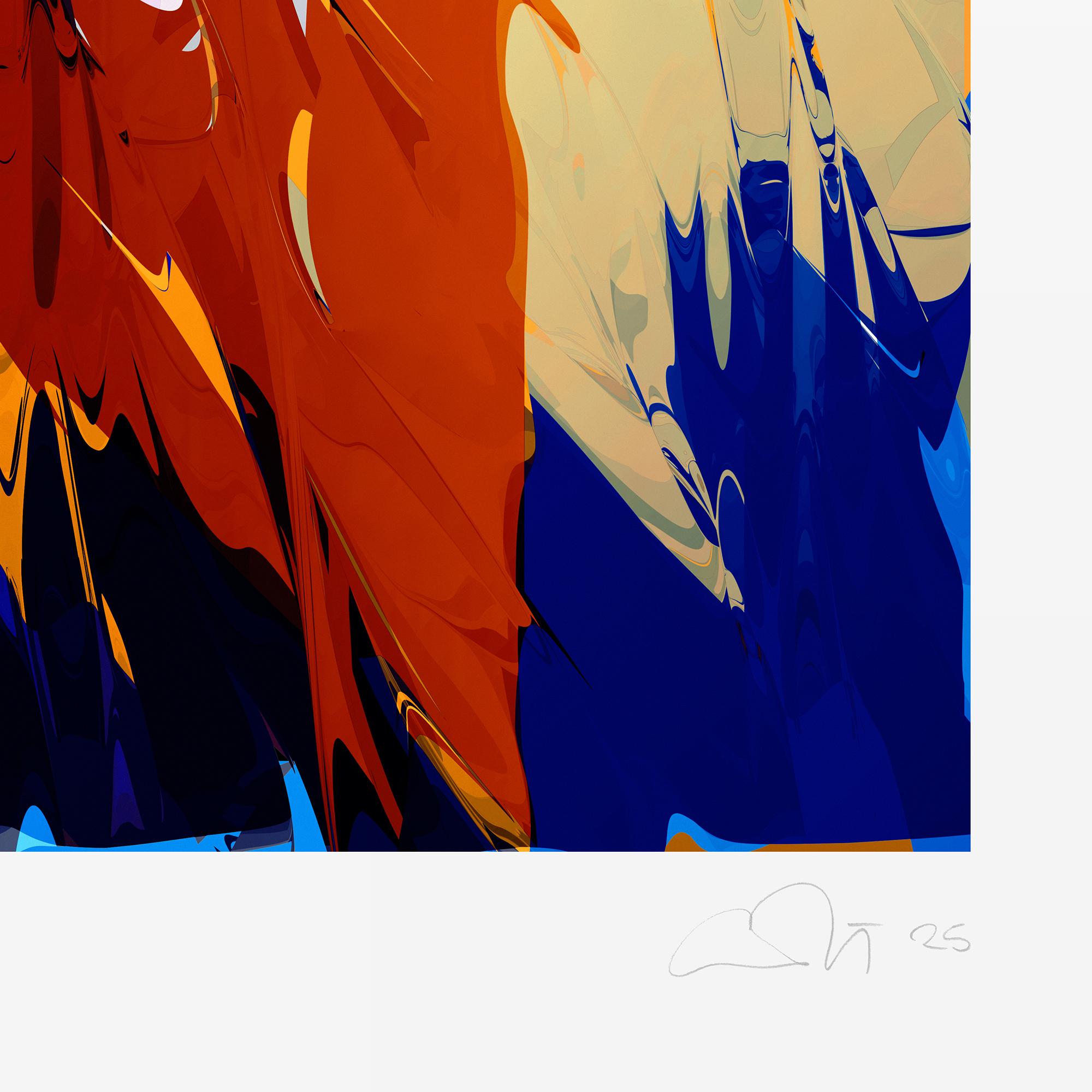 XGen 2 / chromatic variation 4 is a limited edition archival pigment print on Hahnemühle 305gsm 100% cotton fine art paper; individually signed and editioned, with a unique catalogue raisonné number for guaranteed authenticity.

Edition of 48, plus