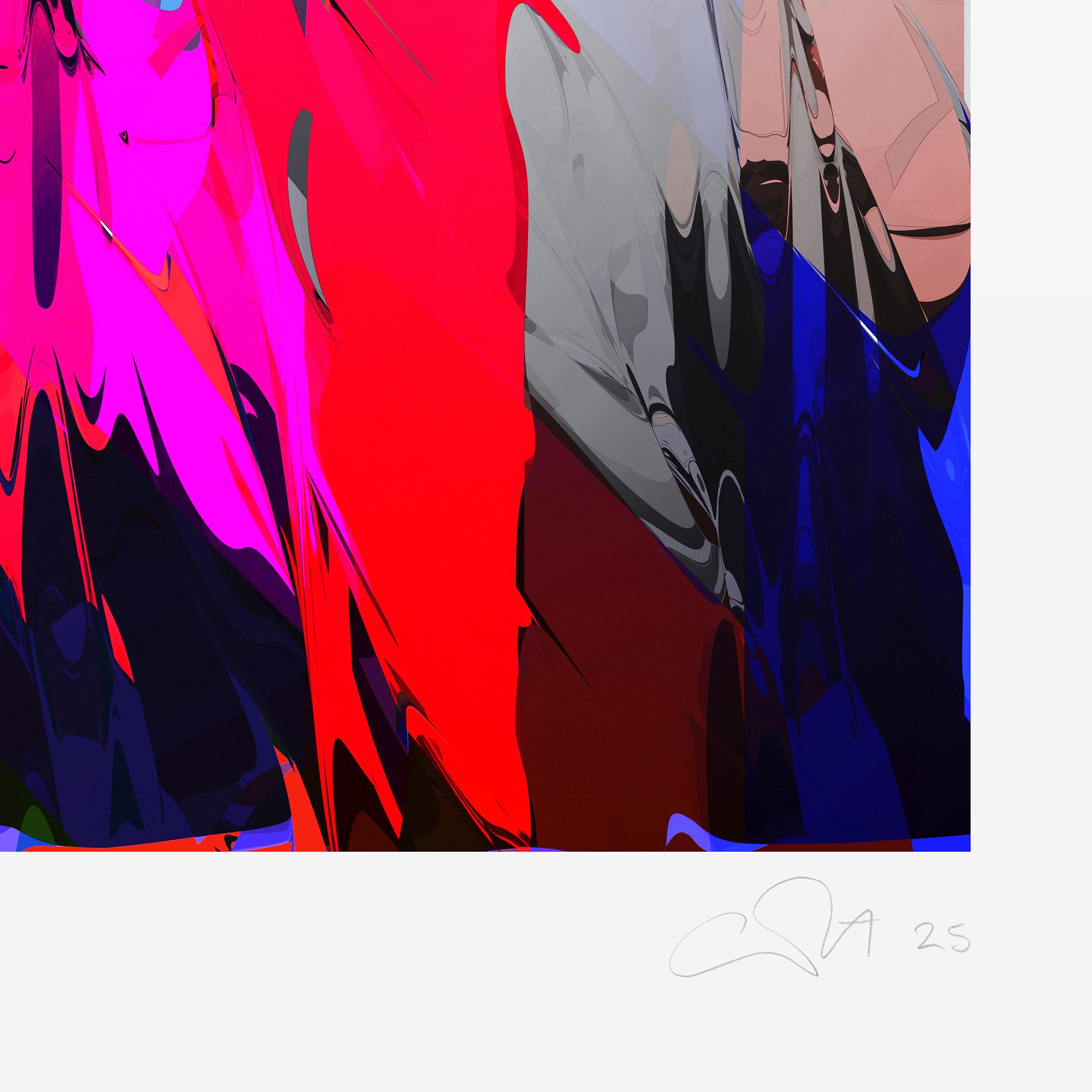 XGen 2 / chromatic variation 6 is a limited edition archival pigment print on Hahnemühle 305gsm 100% cotton fine art paper; individually signed and editioned, with a unique catalogue raisonné number for guaranteed authenticity.

Edition of 48, plus