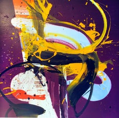 Alineación, (Pintura expresionista abstracta sobre lienzo)
