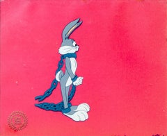 Vintage Bugs Bunny hand painted Looney Tunes film cel by Chuck Jones