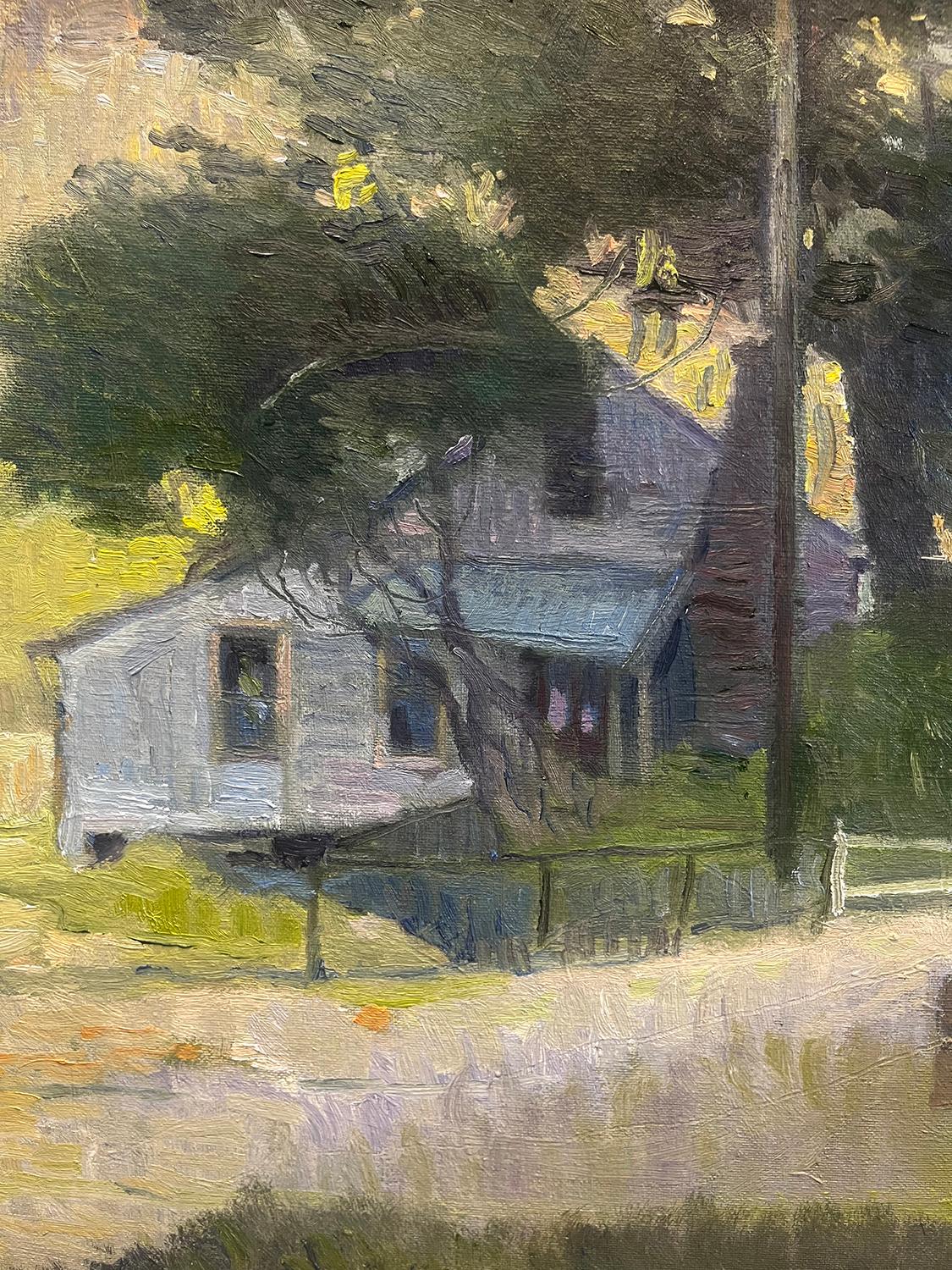 Homestead - Landscape Painting Negro de Chuck Kovacic