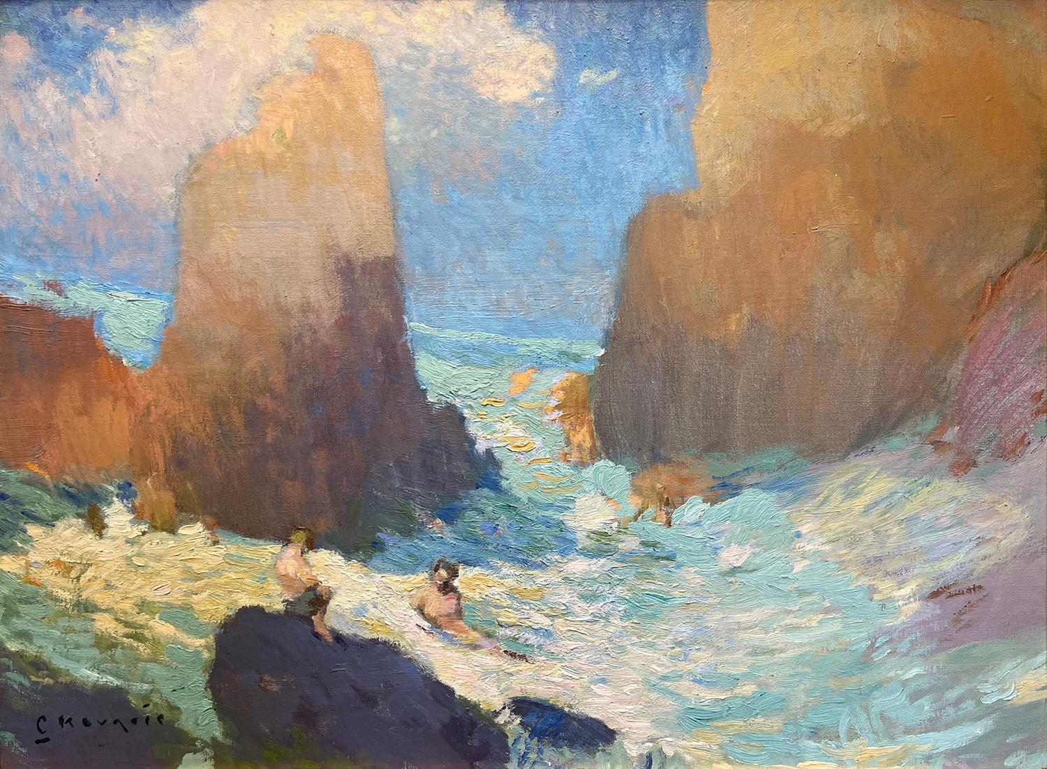 Remolino de Malibú - Painting Impresionista de Chuck Kovacic
