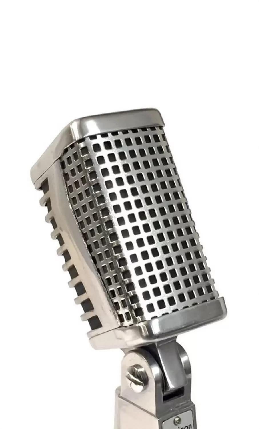 Original 1960s Claricon 38-503 Dynamic Microphone Repurposed Lamp Sculpture 1