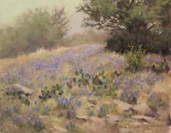 "MARCHING IN" TEXAS HILL COUNTRY BLUEBONNETS