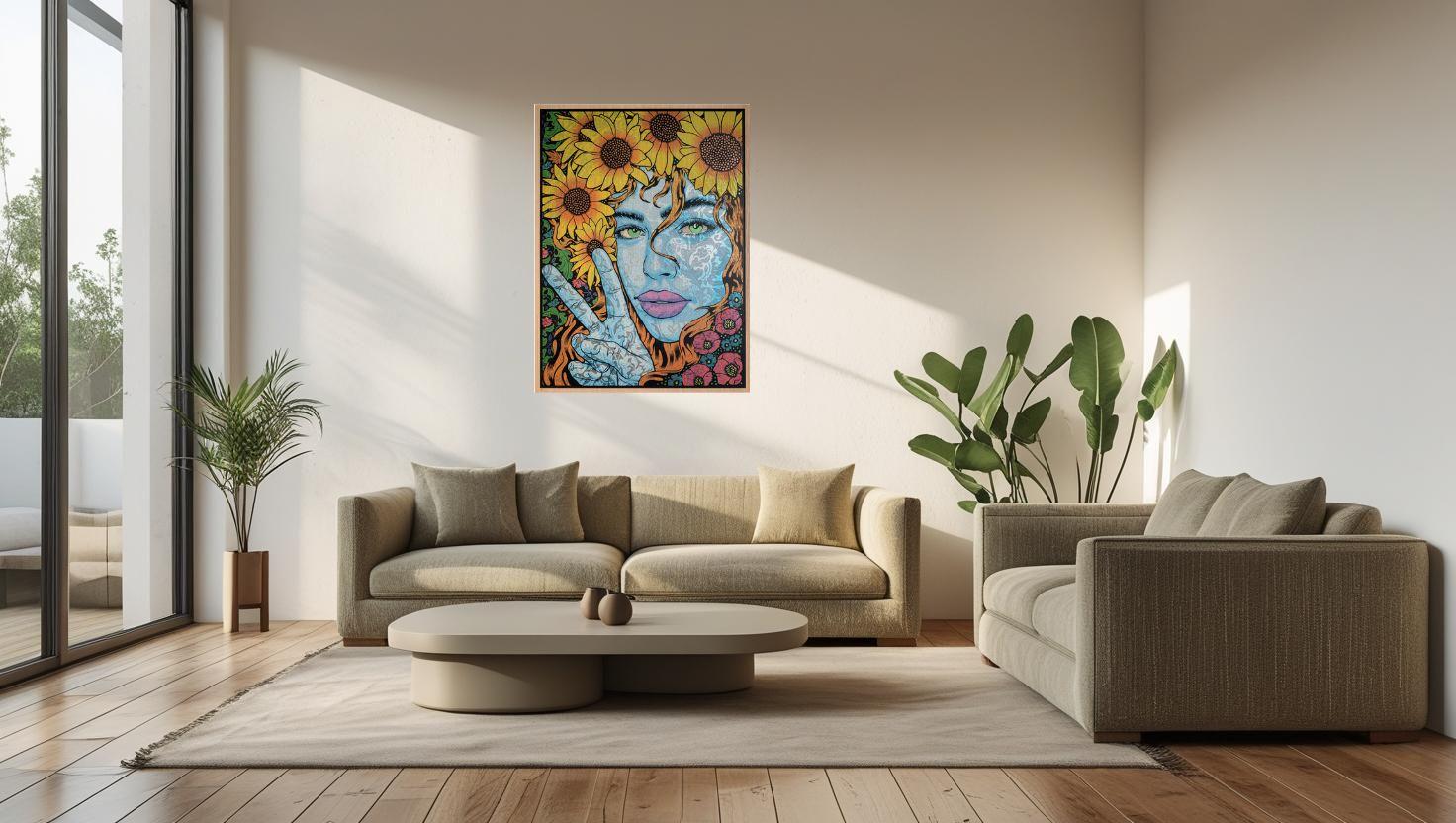Chuck Sperry Harmonia-Panel 

Auflage von 30

6-farbiger Siebdruck auf Eichenholzplatte 

20 x 26,75 Zoll

Signiert und nummeriert vom Künstler