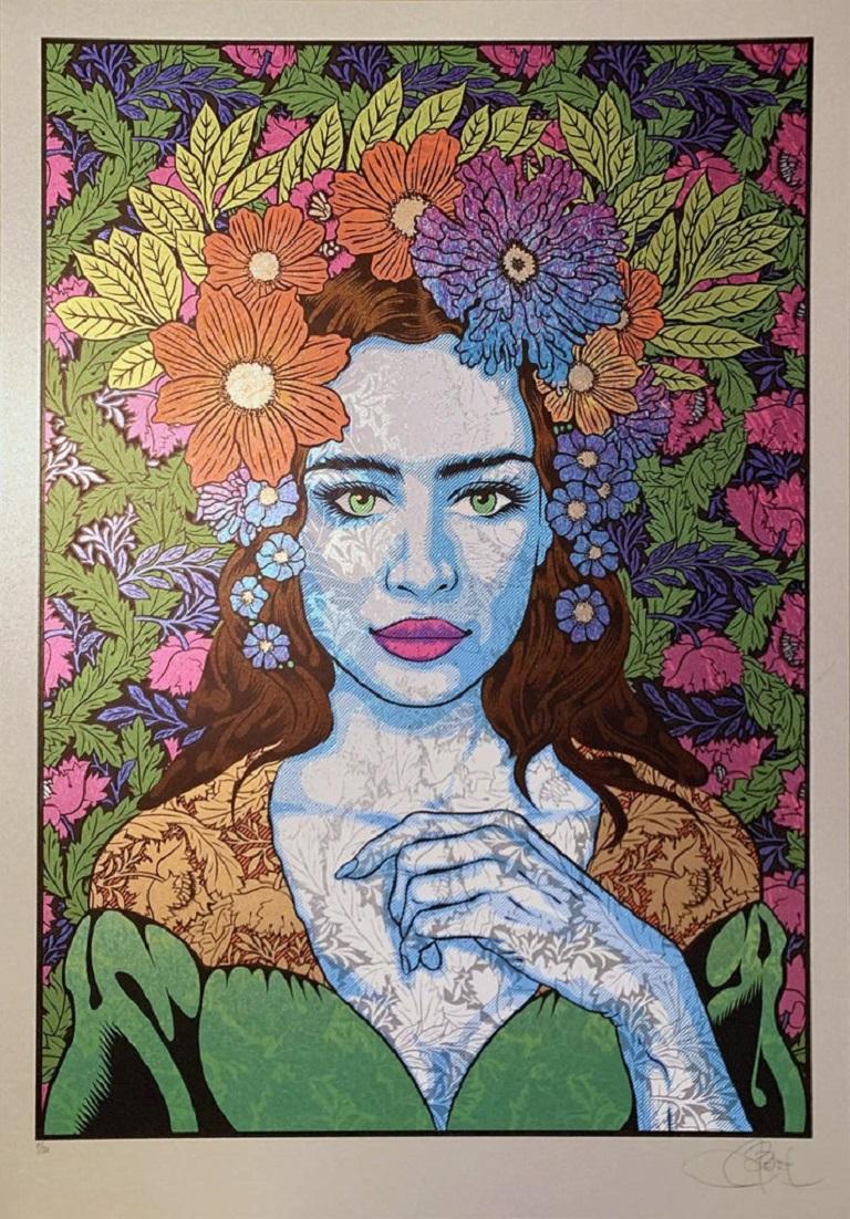 Chuck Sperry  Primavera (Pampinea), 2021 — Silver Variant 7-color screen print