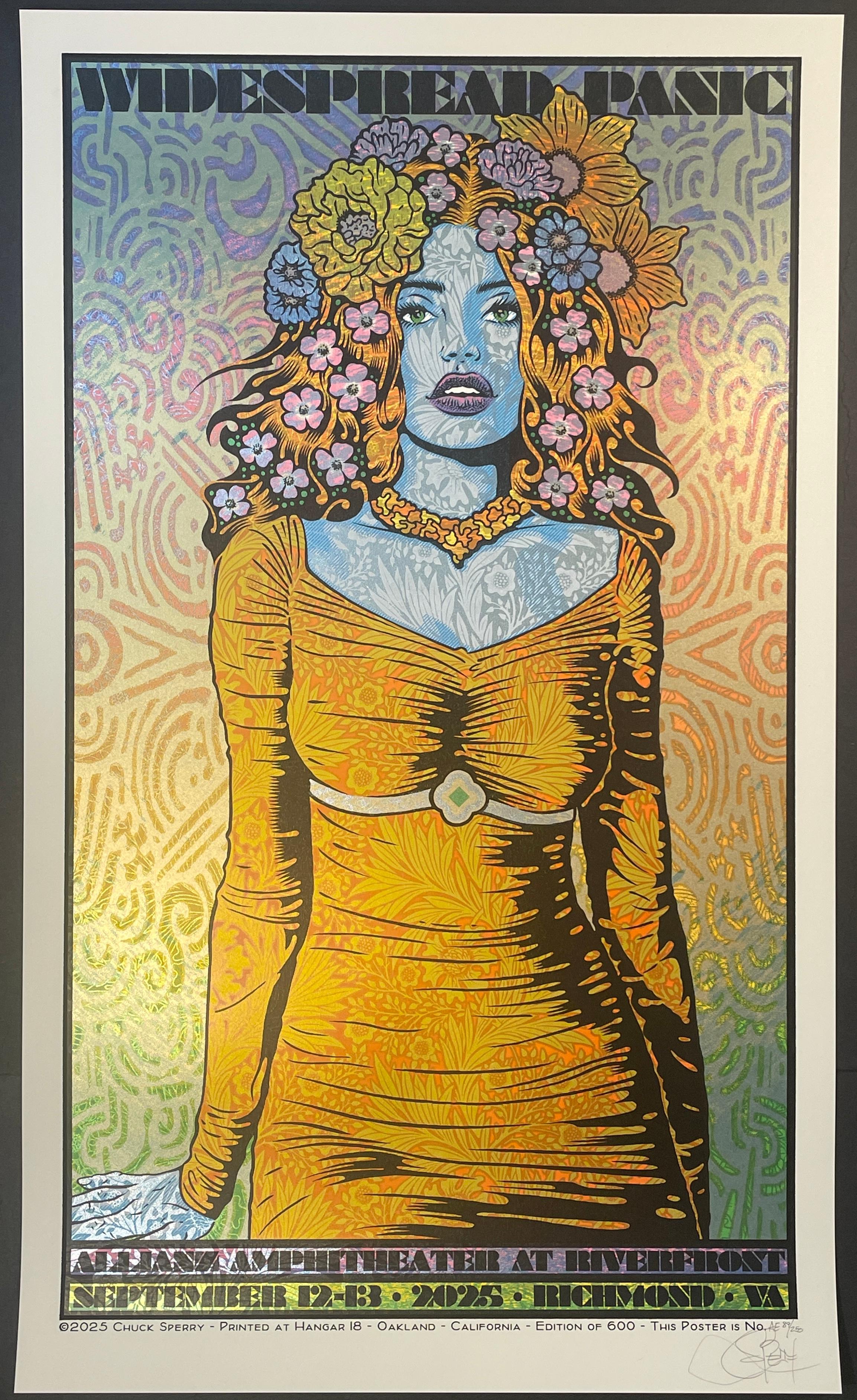 Chuck Sperry & Widespread Panic Sérigraphie d'art Richmond VA Musique en vente 4