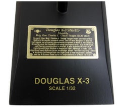 Chuck Yeager Signed Douglas X-3 Stiletto Model Airplane