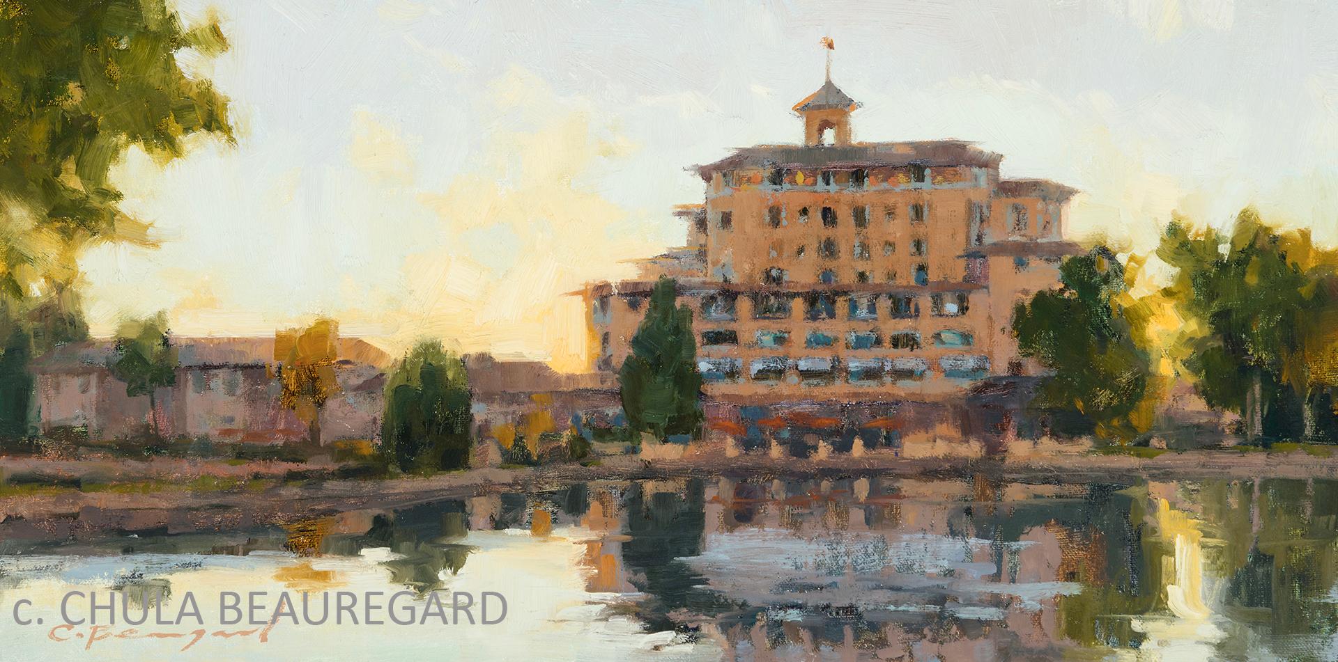 Morgenstille – Painting von Chula Beauregard