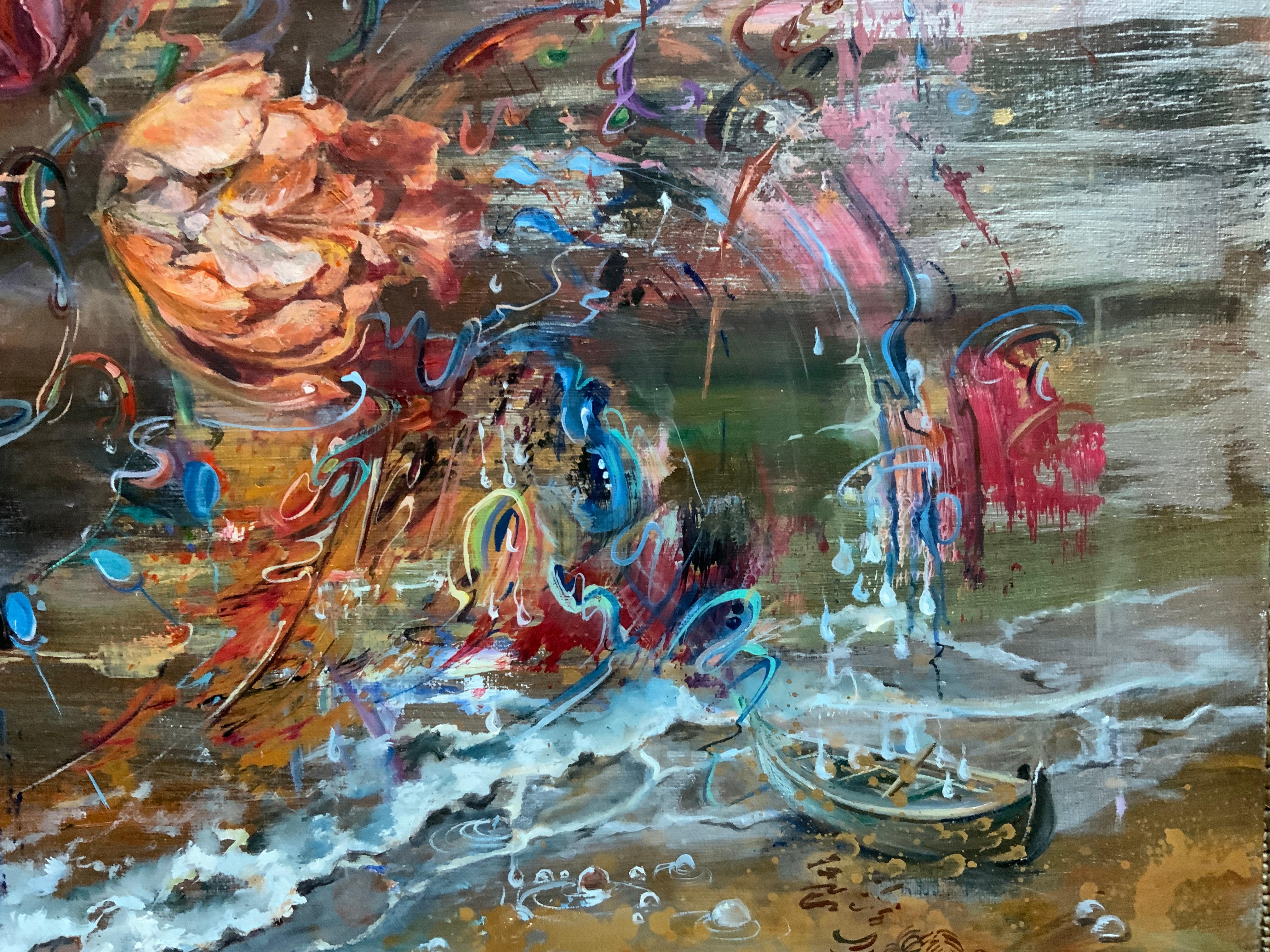 Ardentina - Expressionnisme abstrait Painting par Chulkova Elena
