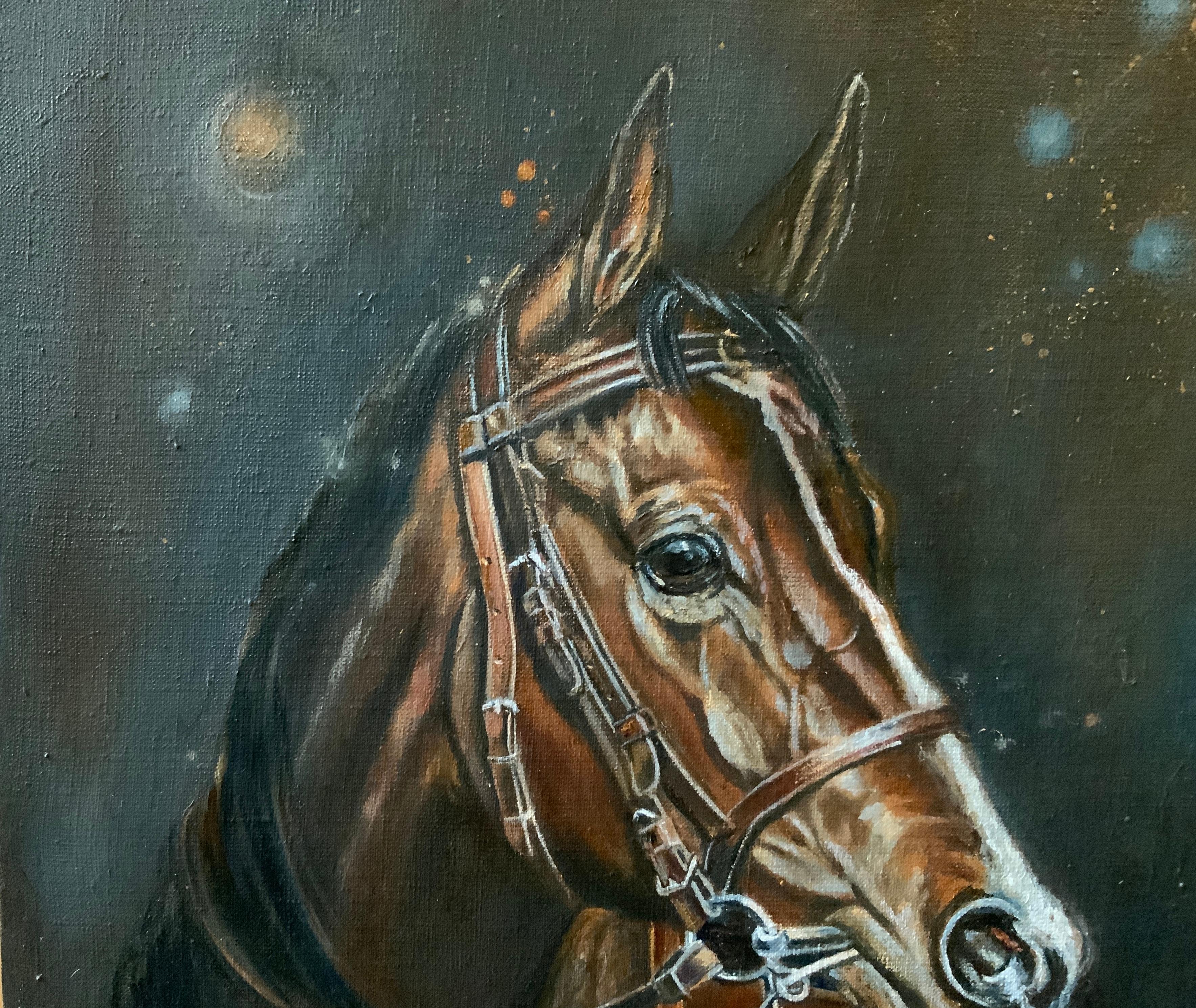 Liberté 3 - Noir Animal Painting par Chulkova Elena