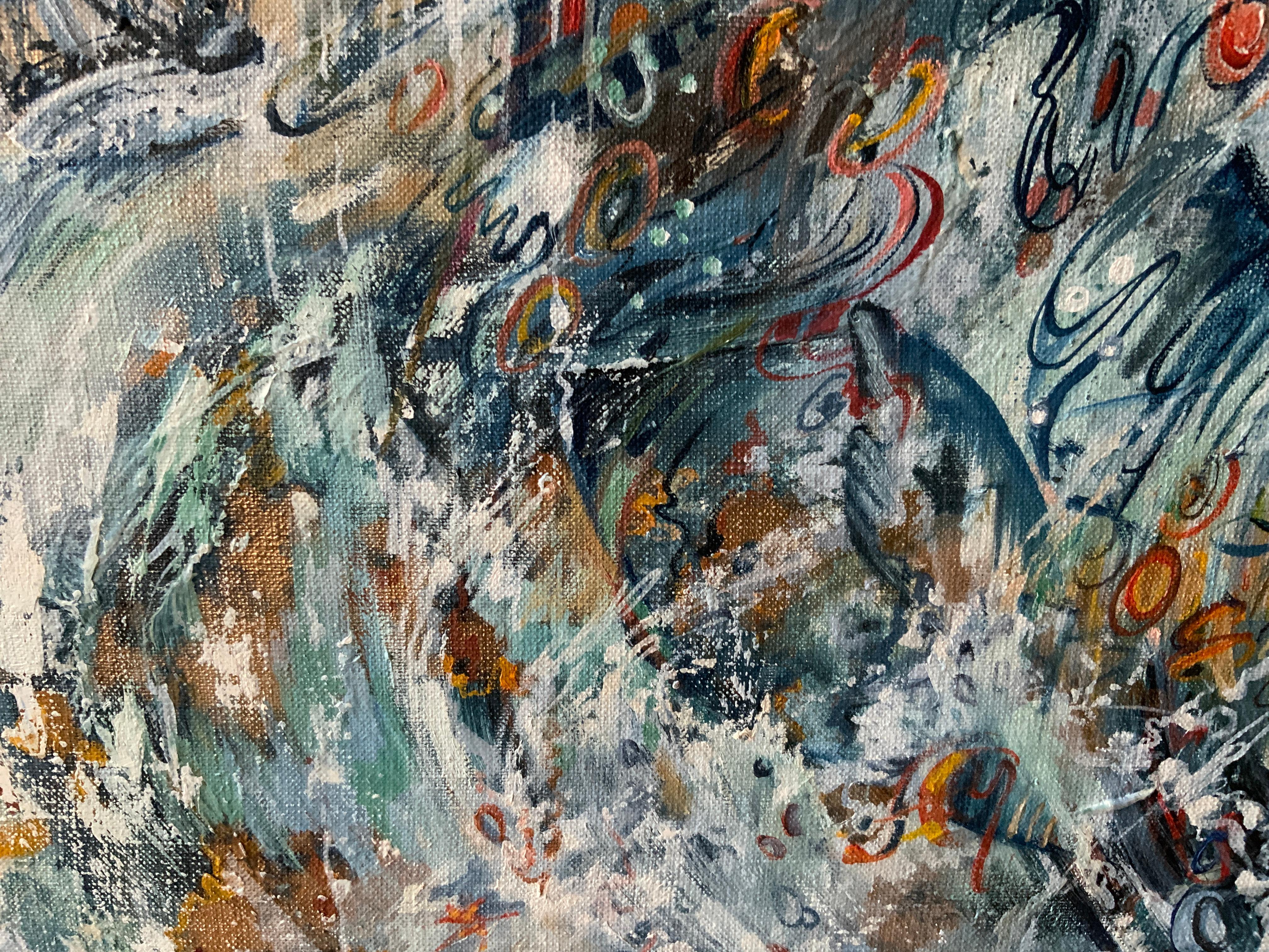 Il quadro è dipinto con l'impressione di leggere la brillante opera 