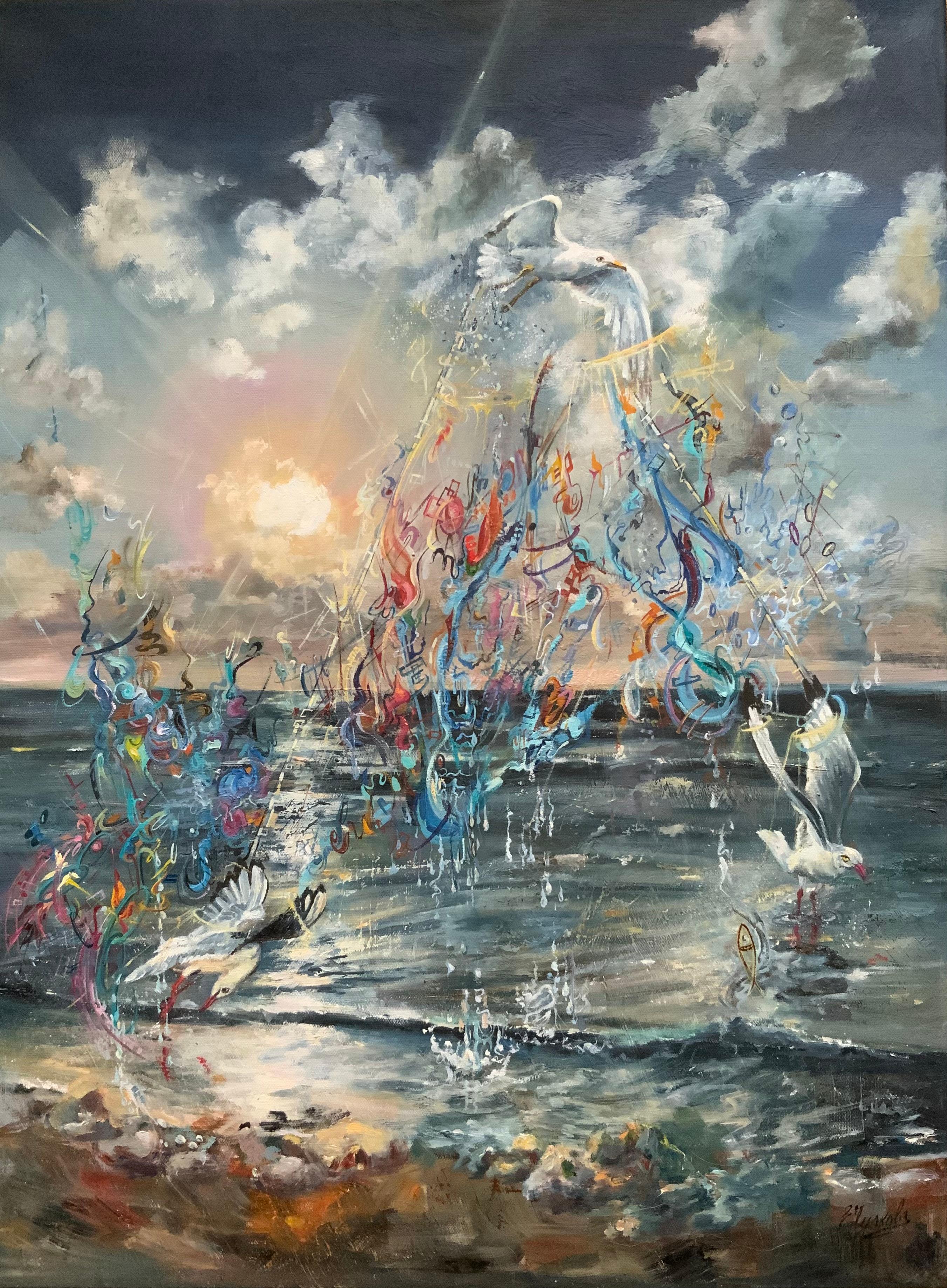 Giochi Seagull - Painting di Chulkova Elena