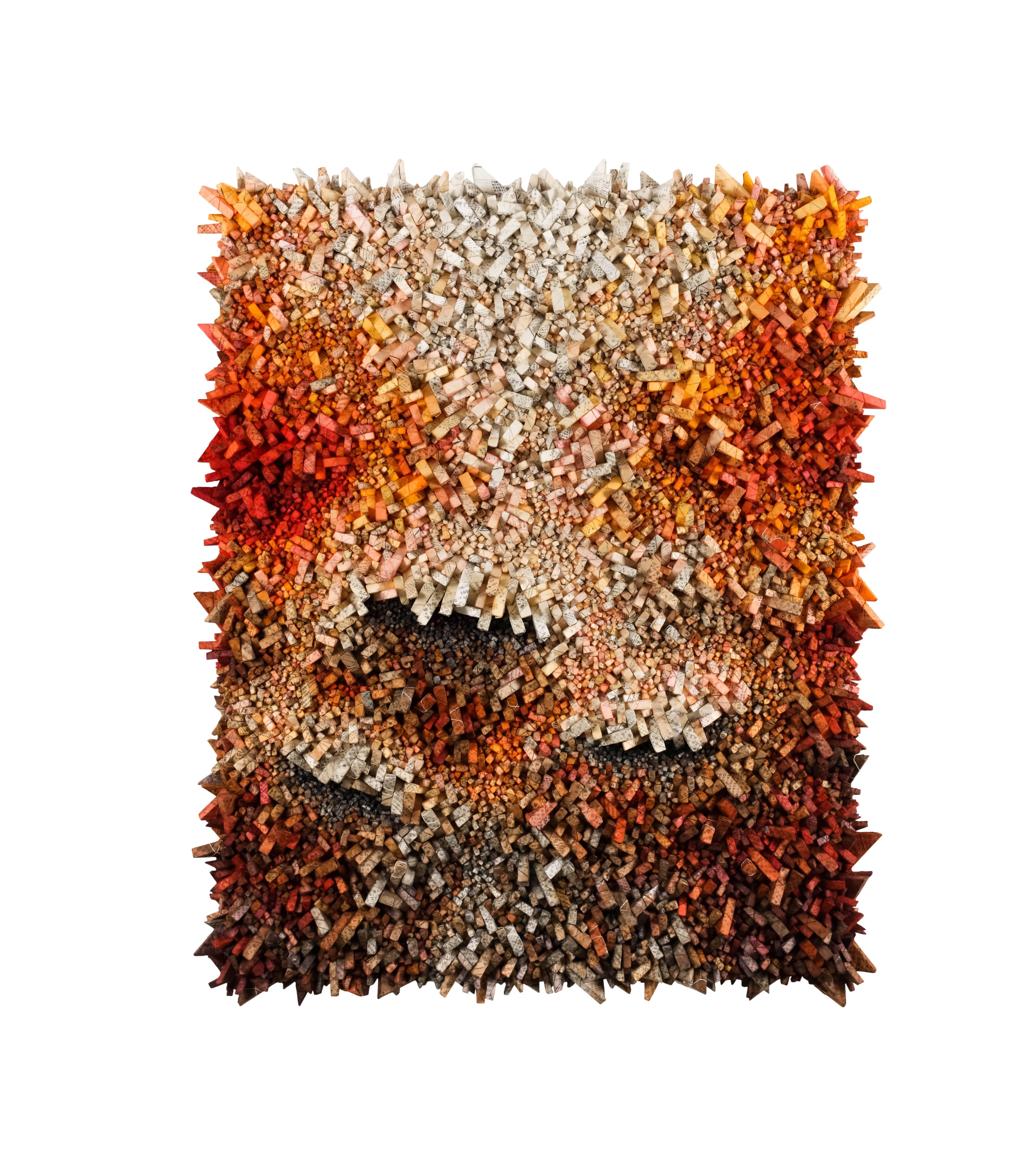 Aggregation 13 - AU038 - Mixed Media Art by Chun Kwang Young