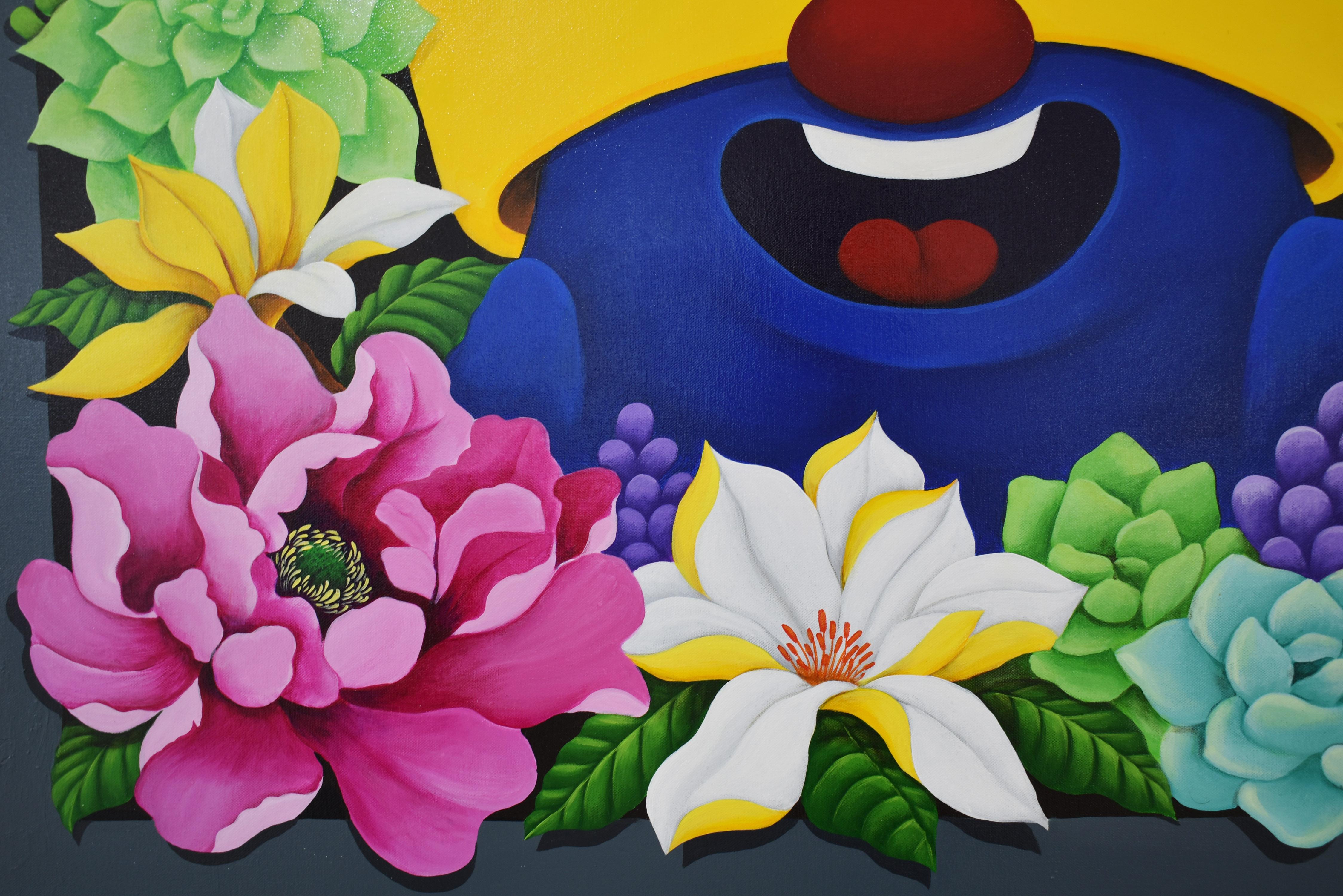 Il 100° fiore - Painting di Chun Yu
