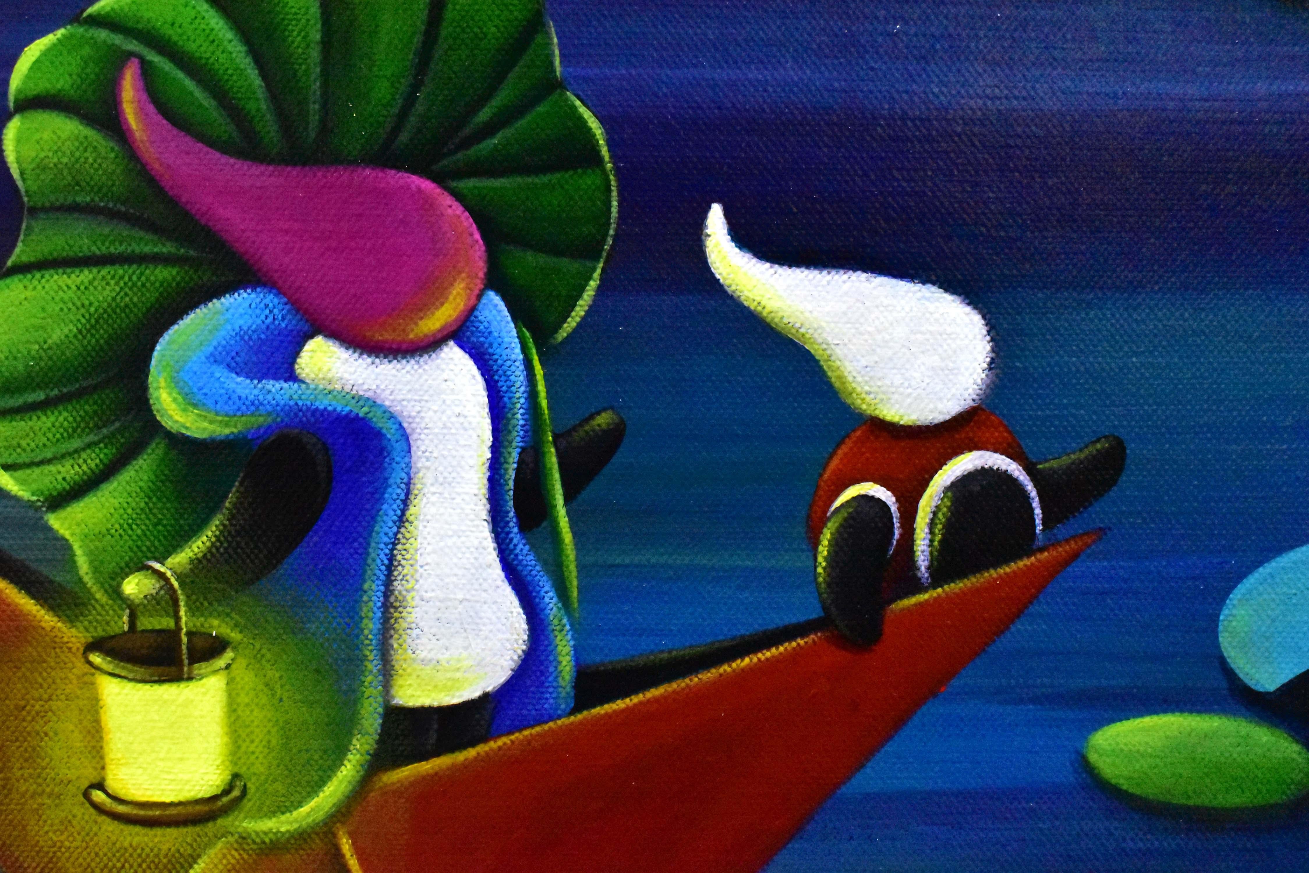 Buntes Leben (Pop-Art), Painting, von Chun Yu