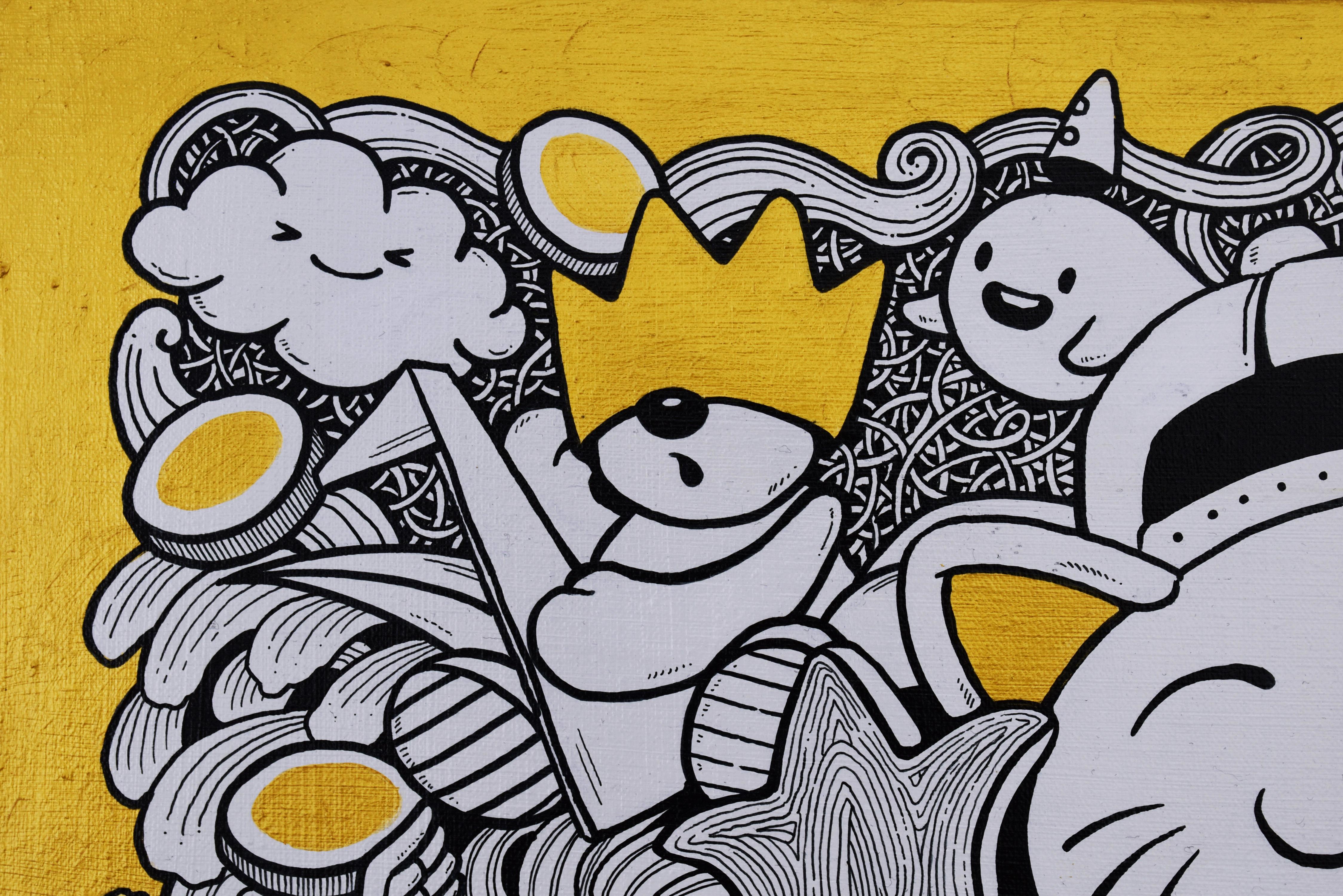 Chanceux - Pop Art Mixed Media Art par Chun Yu