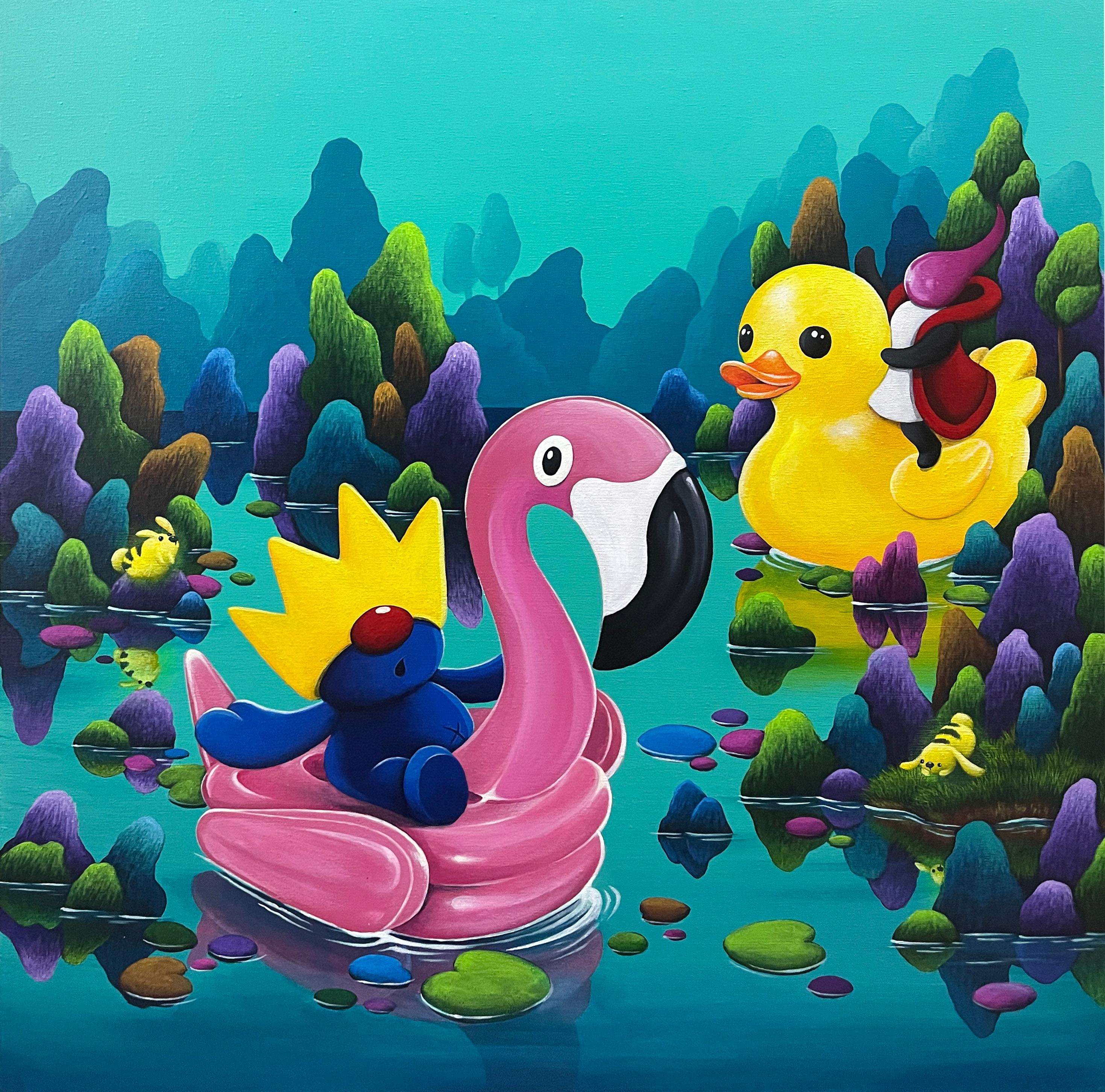 Figurative Painting di Chun Yu - Pura delizia