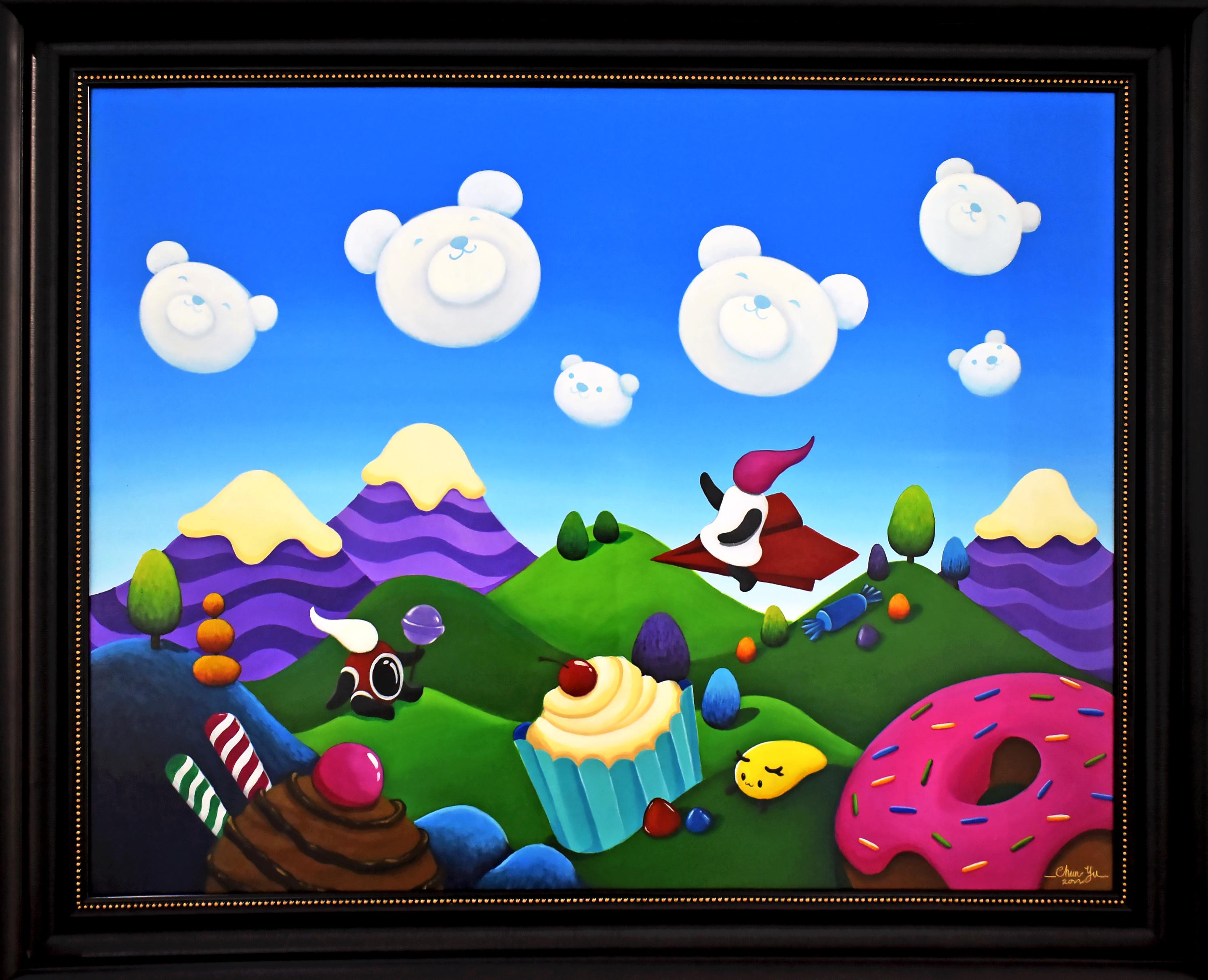 Tranquil Journey, teddy bear clouds, carefree, cupcakes wonderland, ship fast For Sale 4