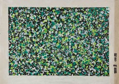 Chunjiu Wang Abstract Original Acrylic On Canvas "Forest Hills"