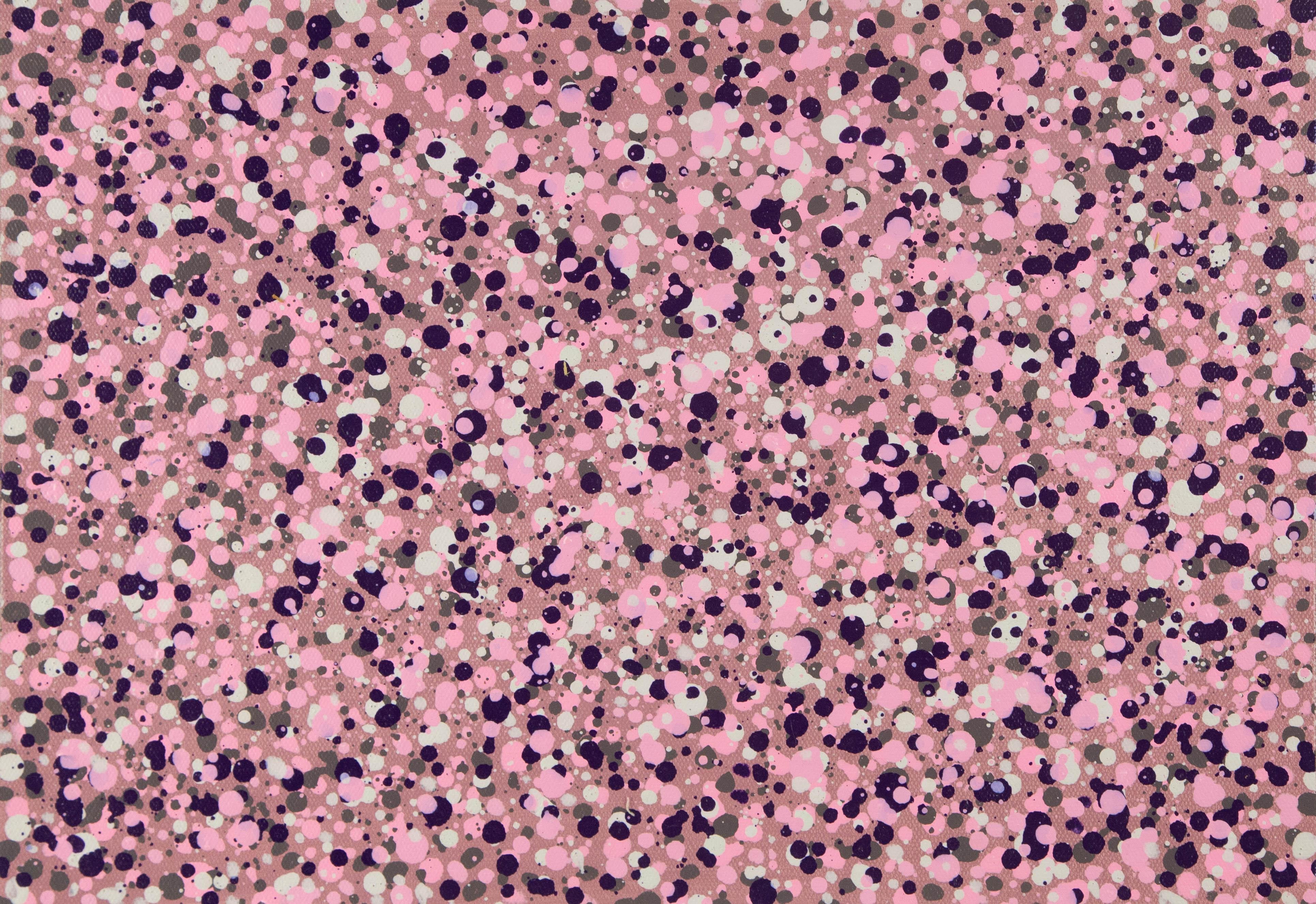Chunjiu Wang Abstract Original Acrylic On Canvas "Glitter" (Paillettes)