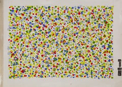 Chunjiu Wang Abstract Original Acrylic On Canvas "Yearly Occassion" (Acrylique originale abstraite sur toile)