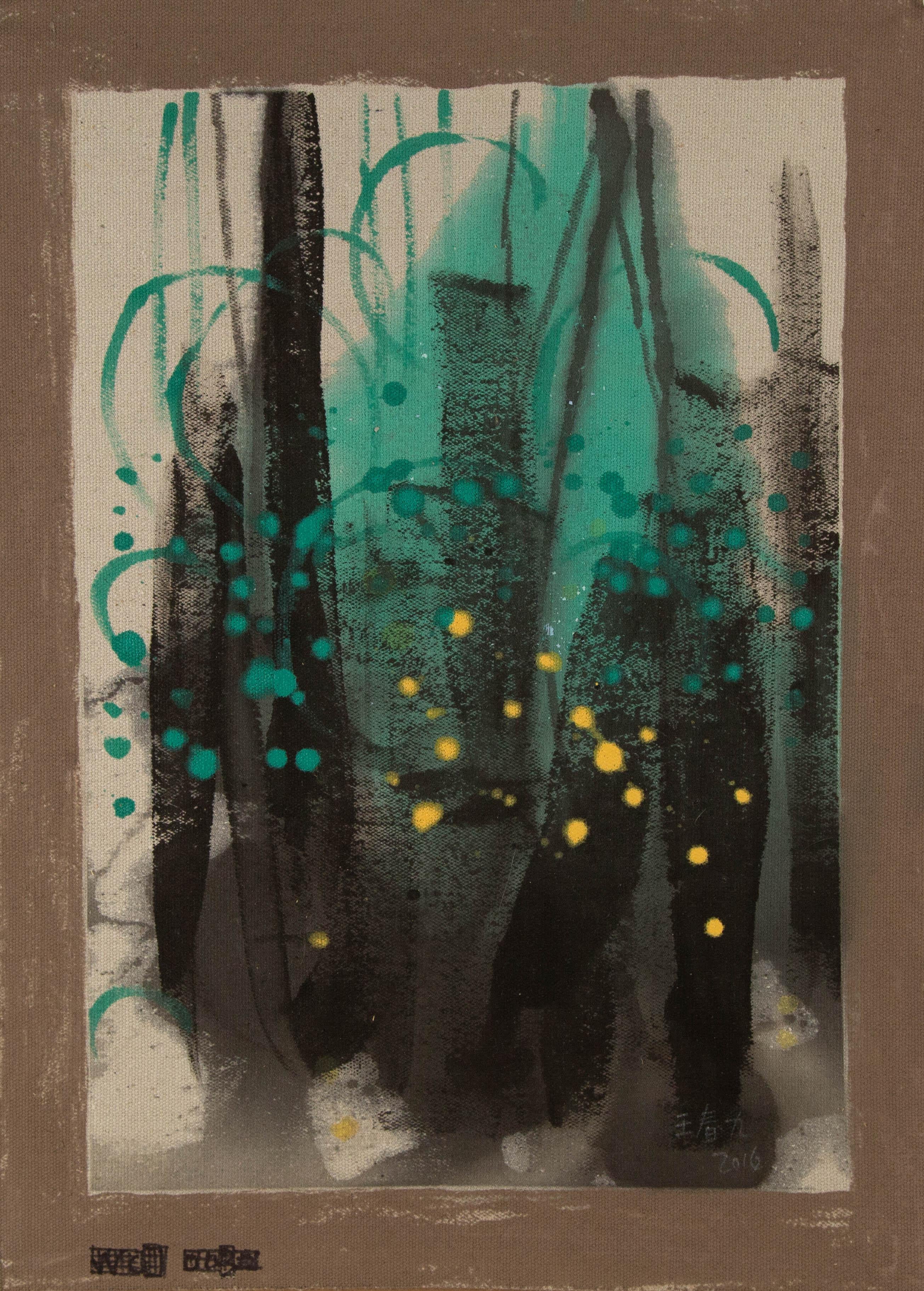 Chunjiu Wang Abstract Original Mixed Media 