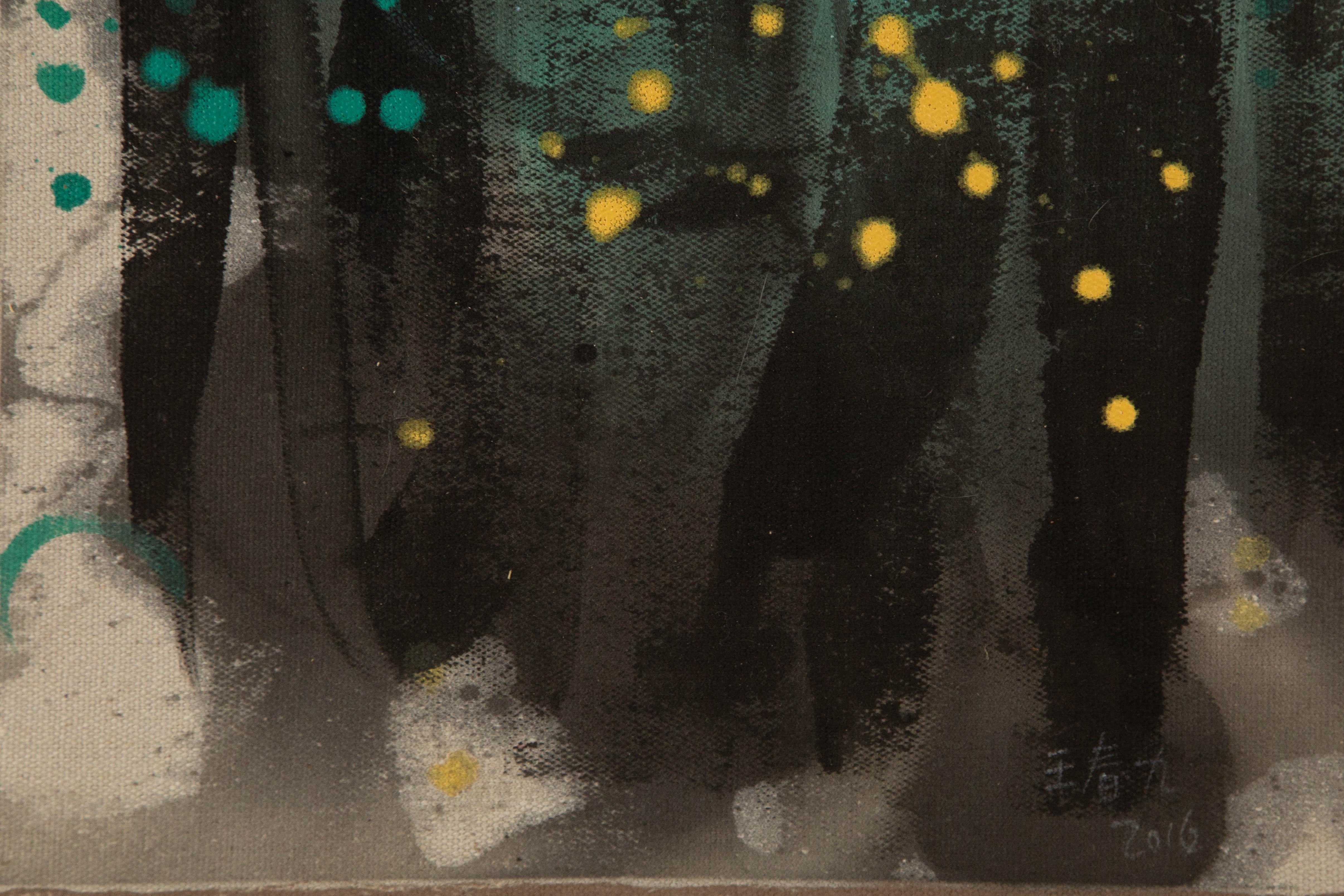 Chunjiu Wang Abstract Original Mixed Media 