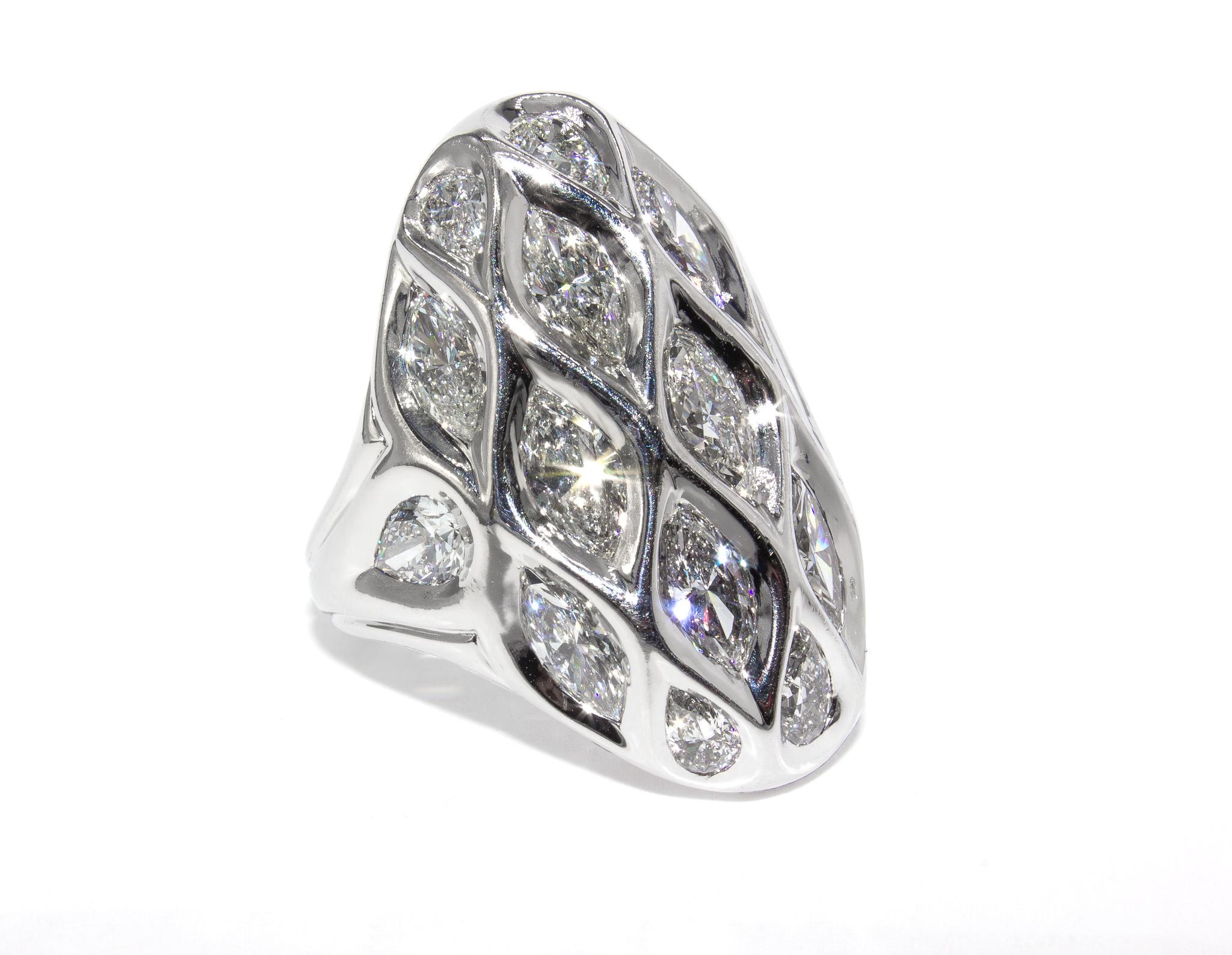 Chunky Big and Bold 6.00 Carat Diamond Ring 2