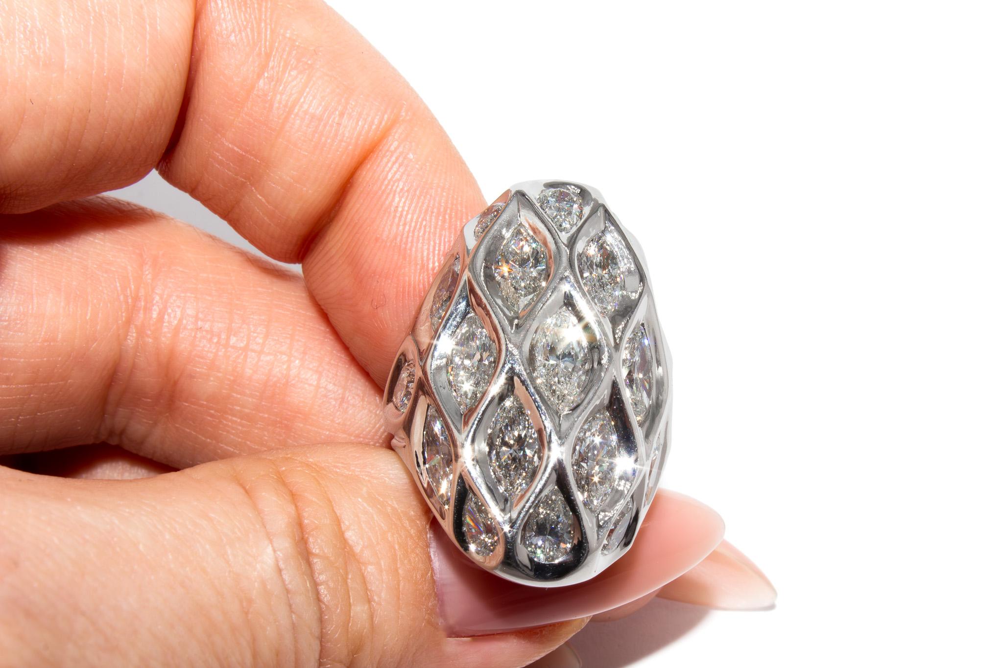 Chunky Big and Bold 6.00 Carat Diamond Ring 3