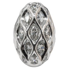 Chunky Big and Bold 6.00 Carat Diamond Ring