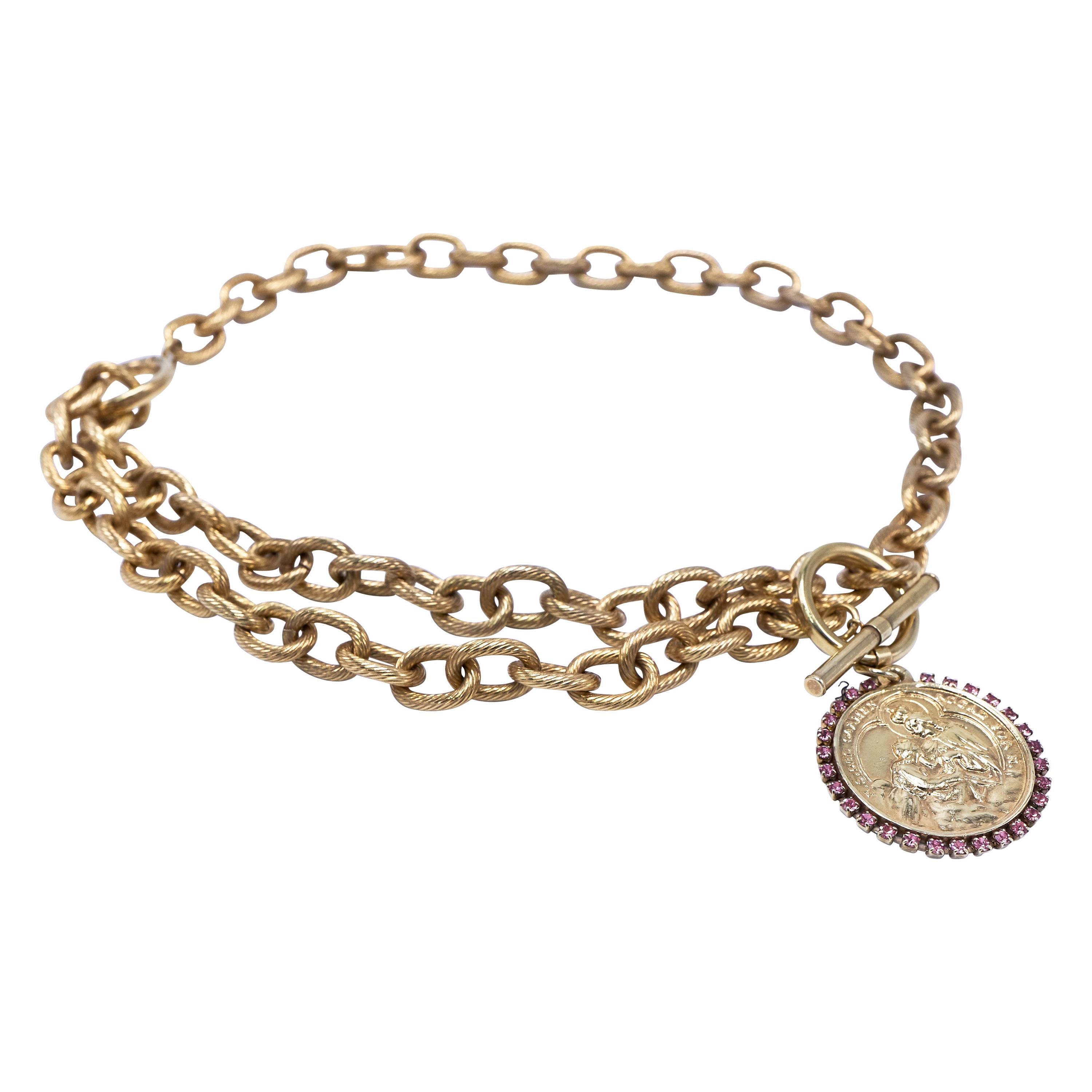 Medaillon Halskette Choker Kette im Angebot