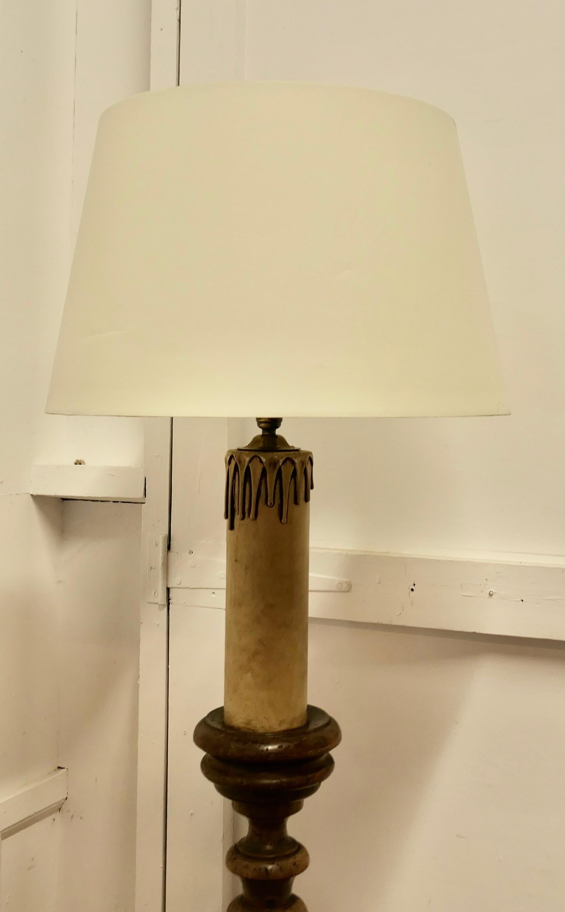 French Provincial Chunky French Chestnut Standard Floor Lamp   This lamp is a good country piece 
