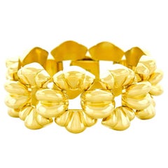 Chic 1950s Gay Freres Gold Bracelet