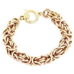 Chunky Gold Byzantine Chain Bracelet By Givenchy, 1980s