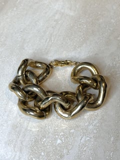 Vintage Chunky Gold Link Bracelet