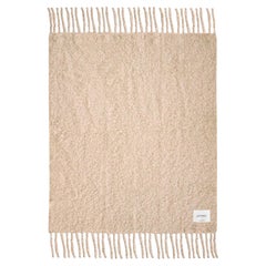 Chunky Mohair Blanket Oatmeal 140x200
