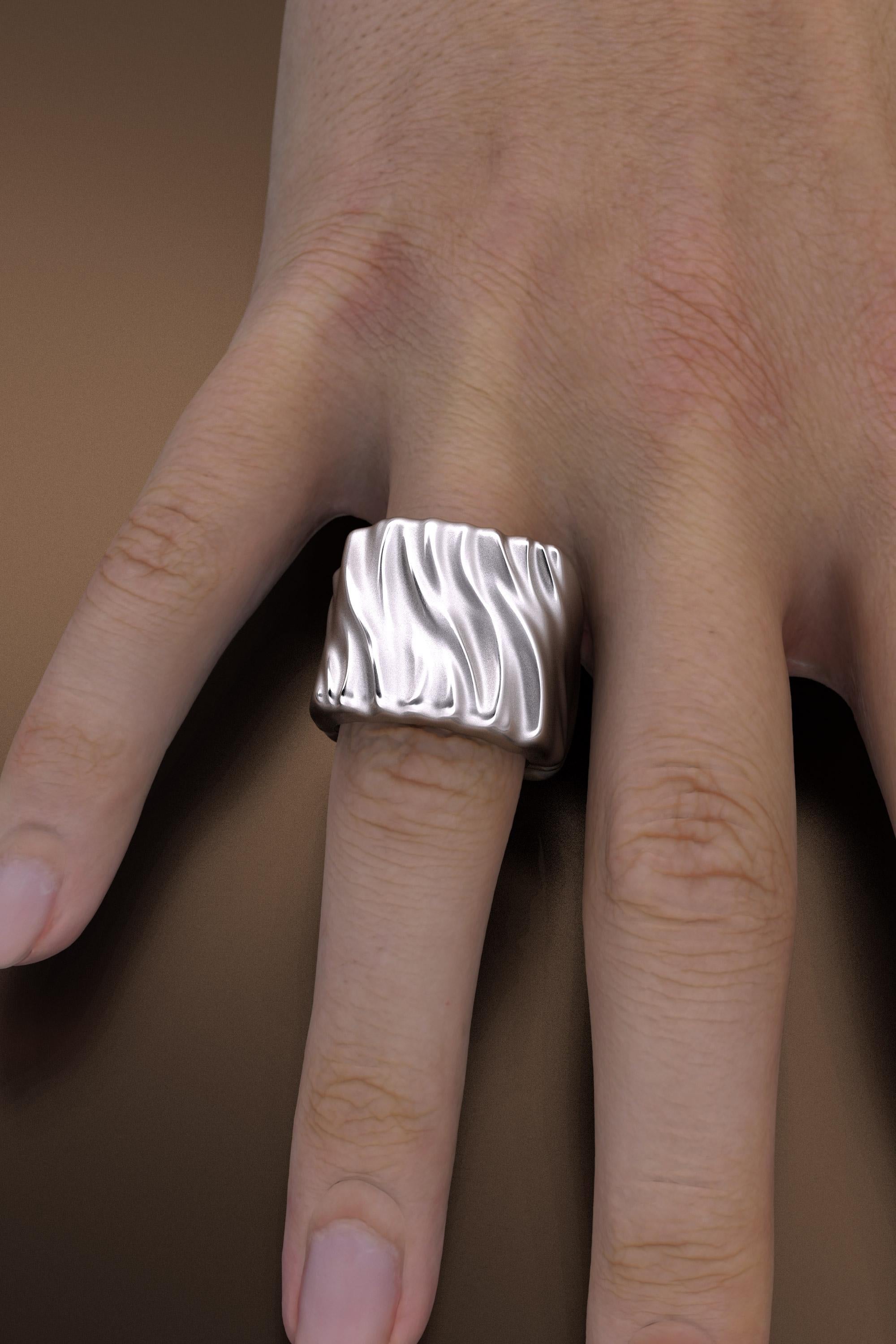 in vendita:  Anello grosso in oro 14k Made in Italy di Oltremare Gioielli 18