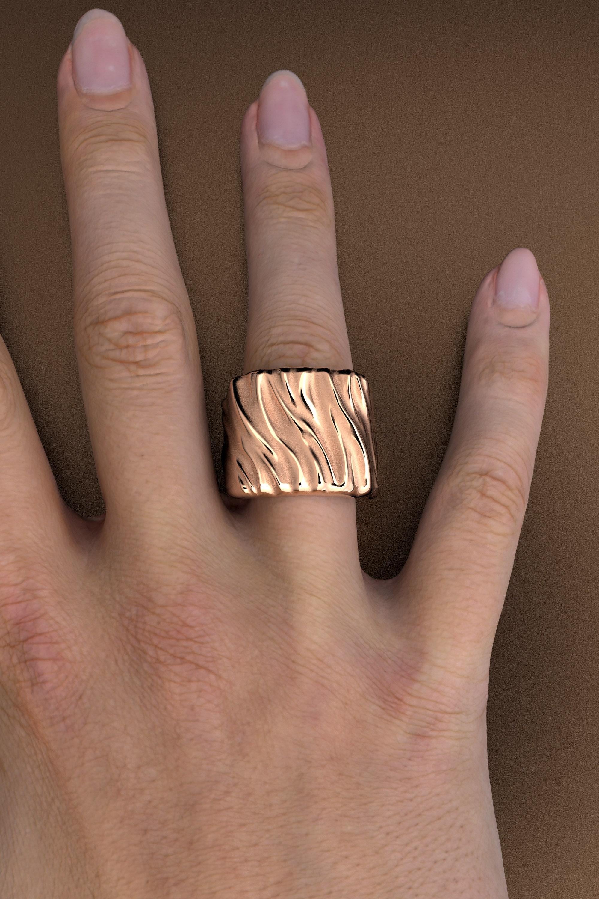 in vendita:  Anello grosso in oro 14k Made in Italy di Oltremare Gioielli 5