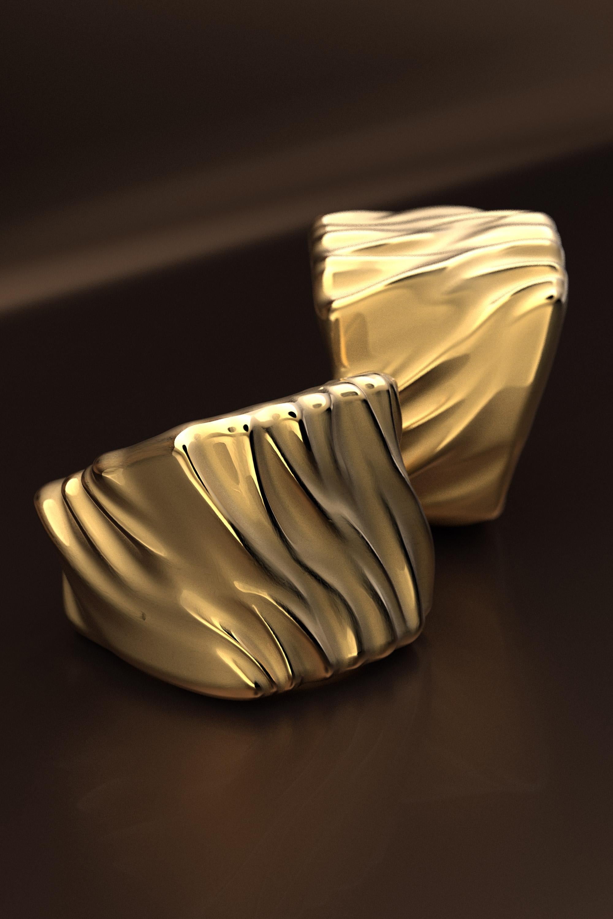 in vendita:  Anello grosso in oro 18k Made in Italy di Oltremare Gioielli 3