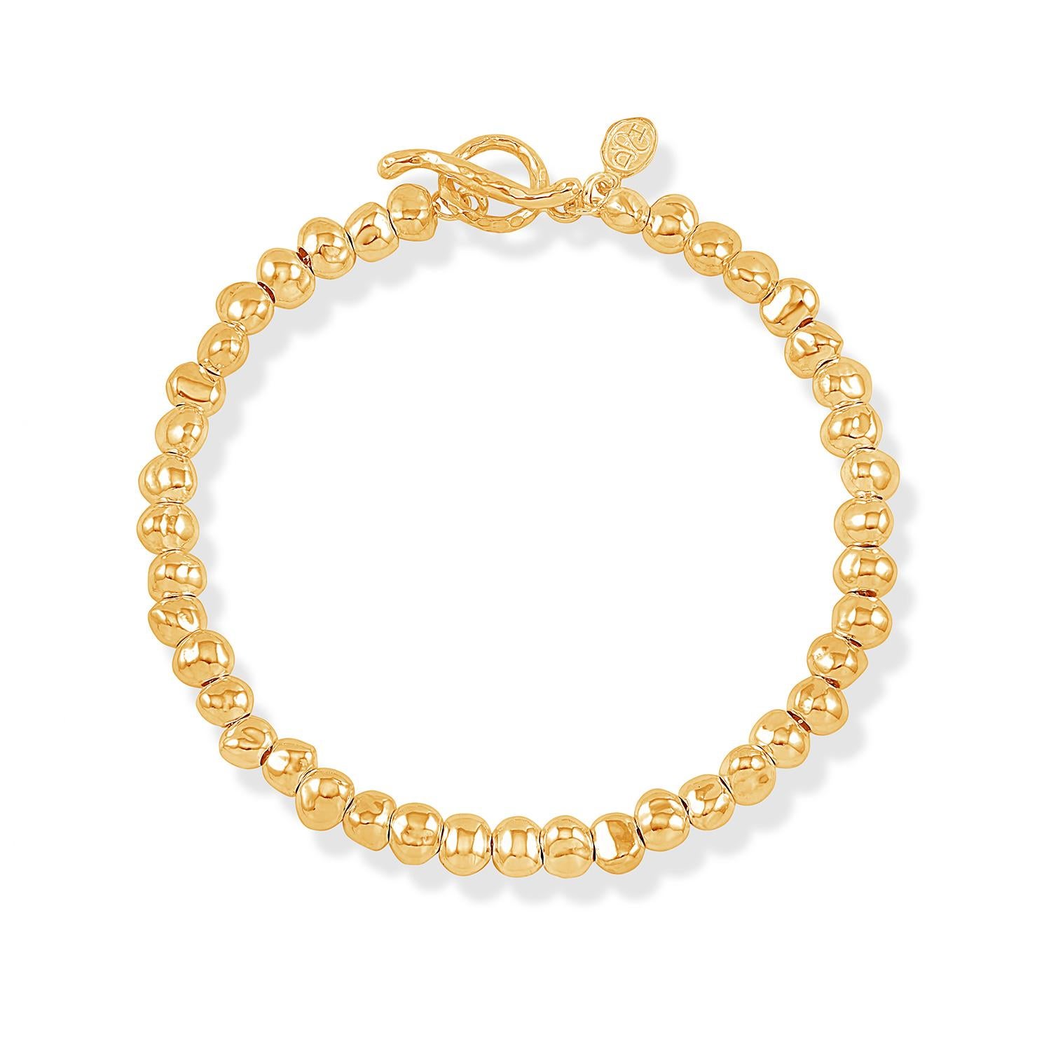Chunky Signature Nugget Bracelet en Vermeil d'or Neuf - En vente à London, GB