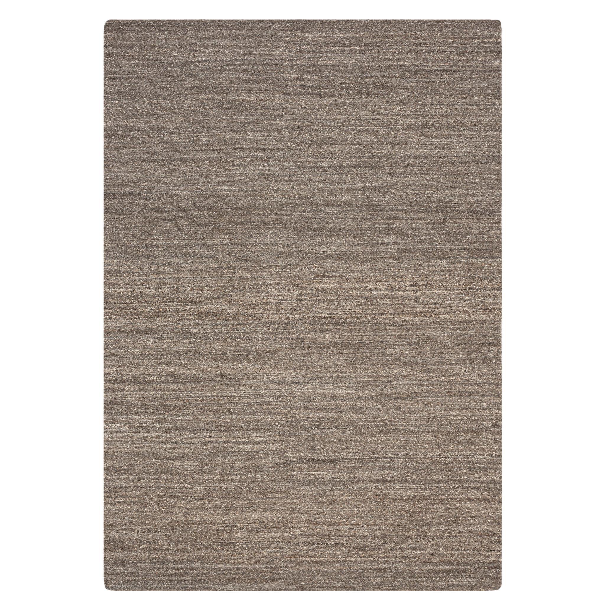 Chunky Sumac Natural Black Flatweave Rug by Knots Rugs For Sale