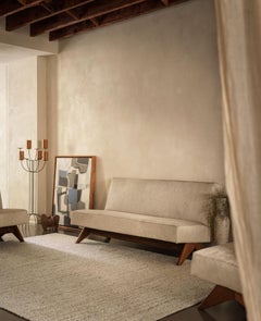 Chunky Sumac Natural Brown Flatweave Rug by Knots Rugs